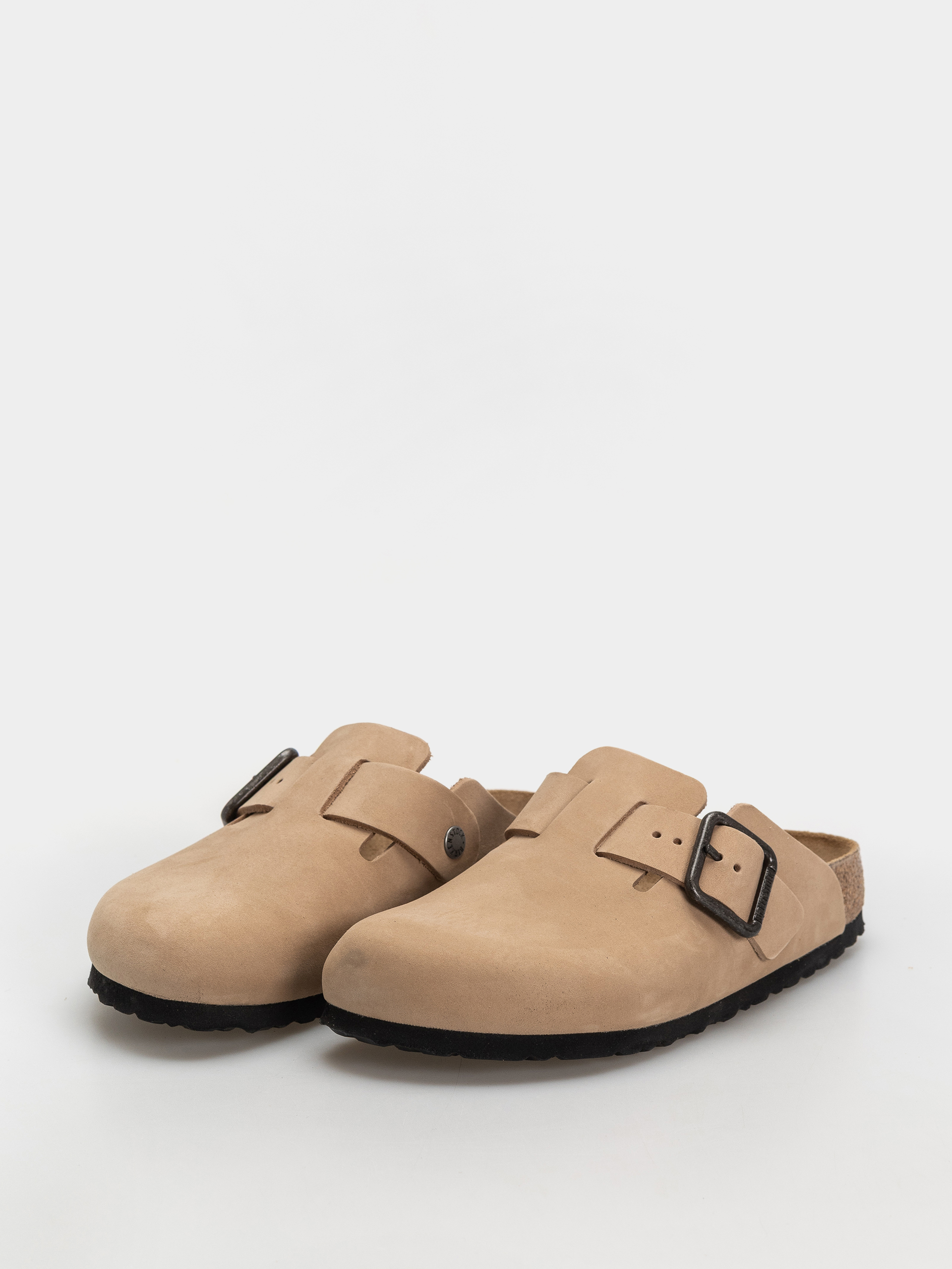 Шльопанці Birkenstock Boston Wire Buckle Nubuck Leather Narrow (sandcastle)