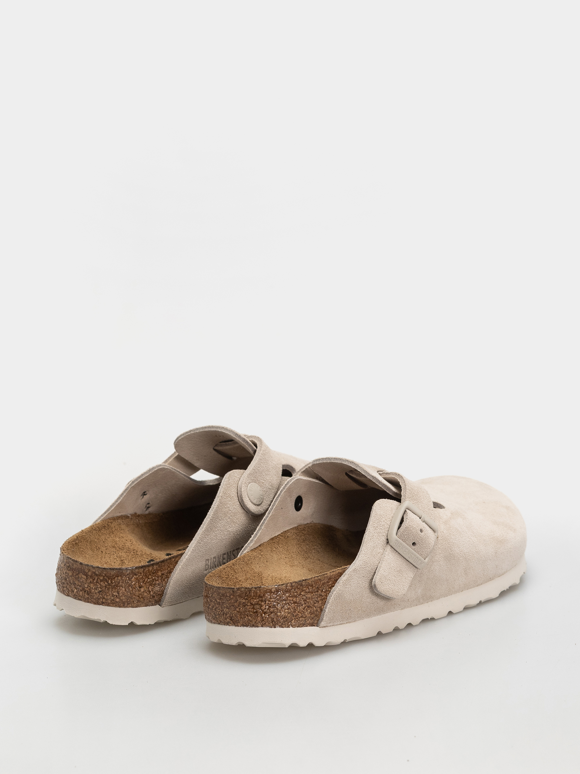 Шльопанці Birkenstock Boston Suede Leather Narrow (oyster)