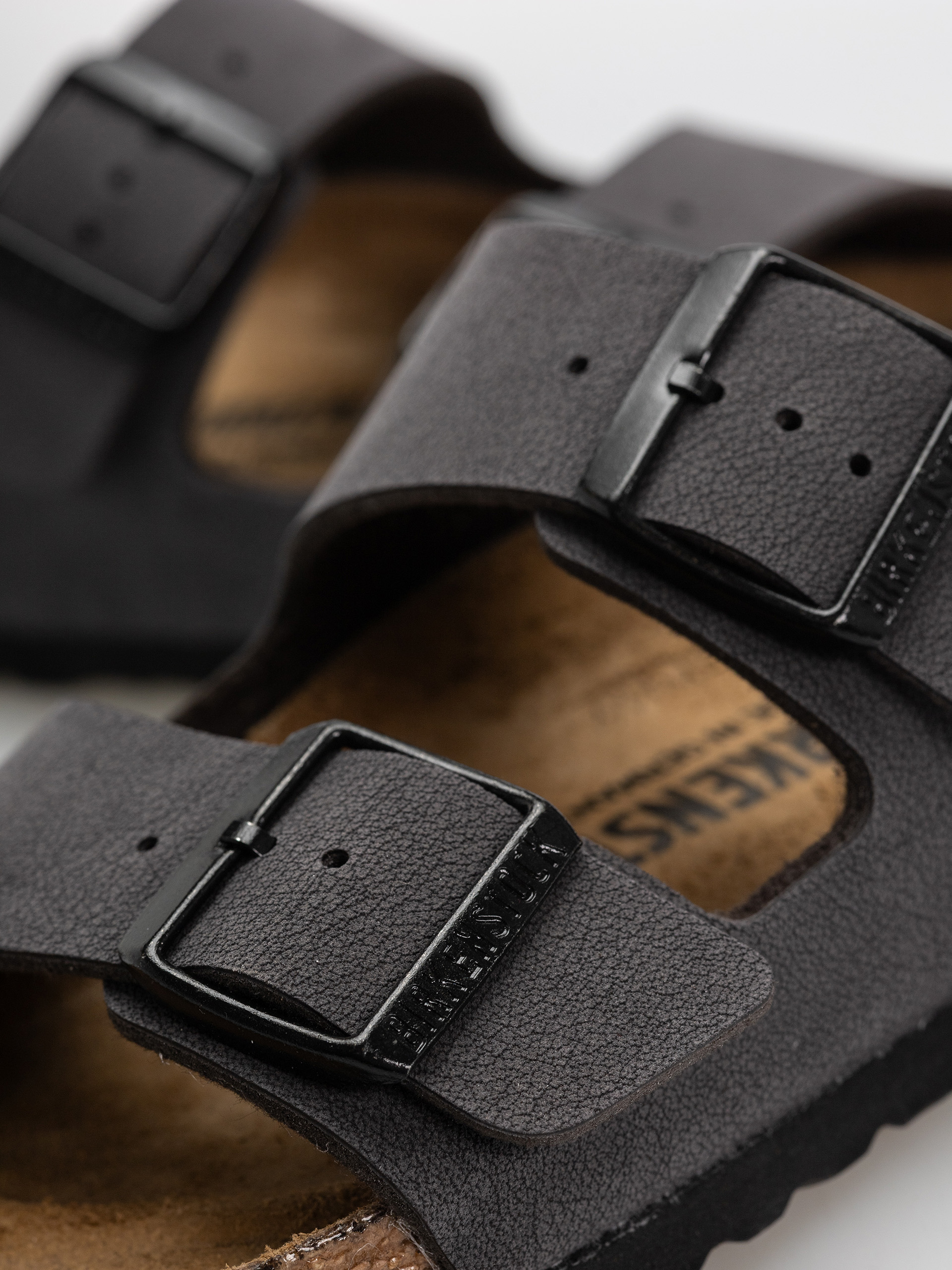 Шльопанці Birkenstock Arizona Birkibuc Narrow (velvet gray/black)