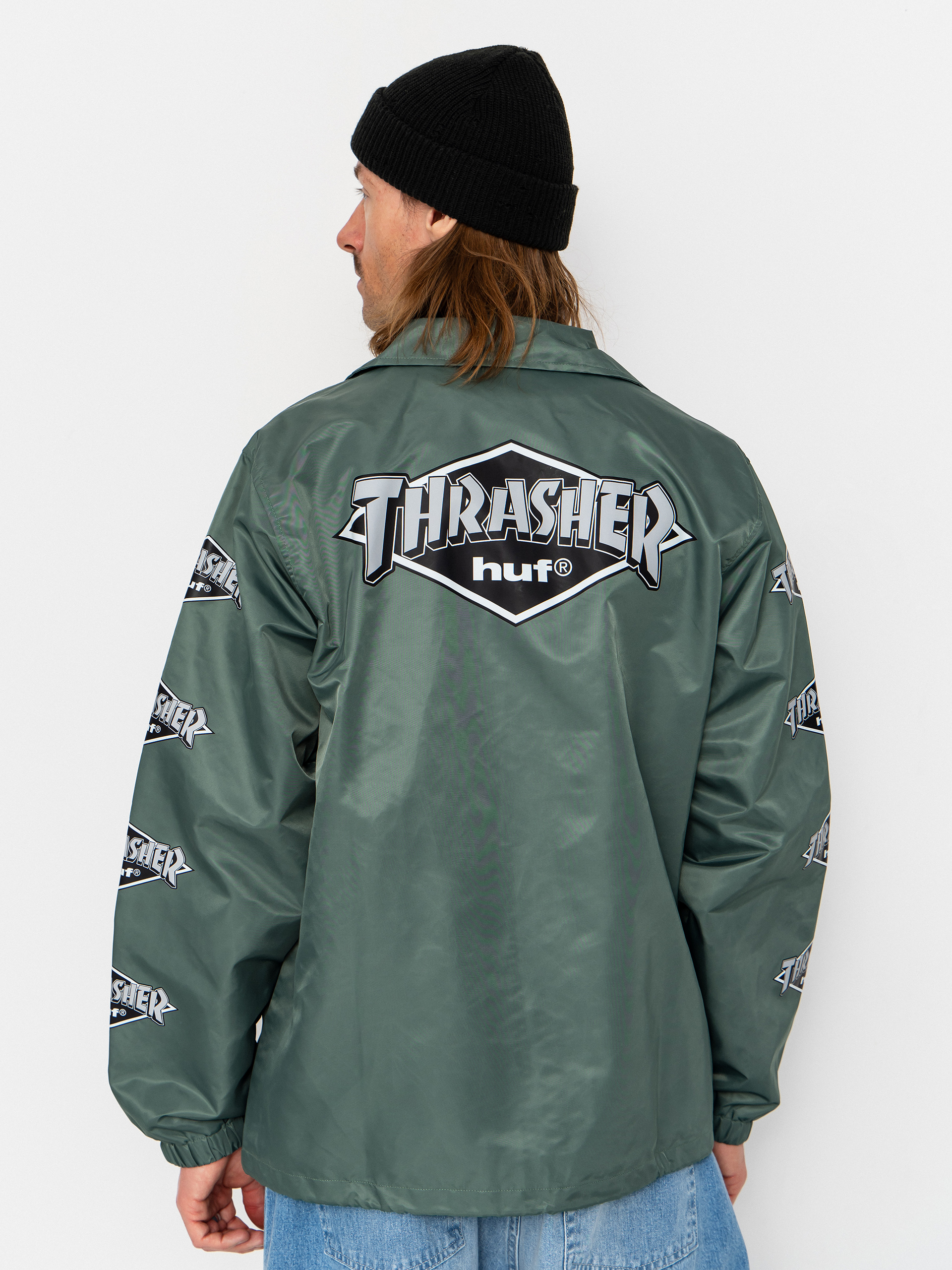 Куртка HUF X Thrasher Logo (forest green)
