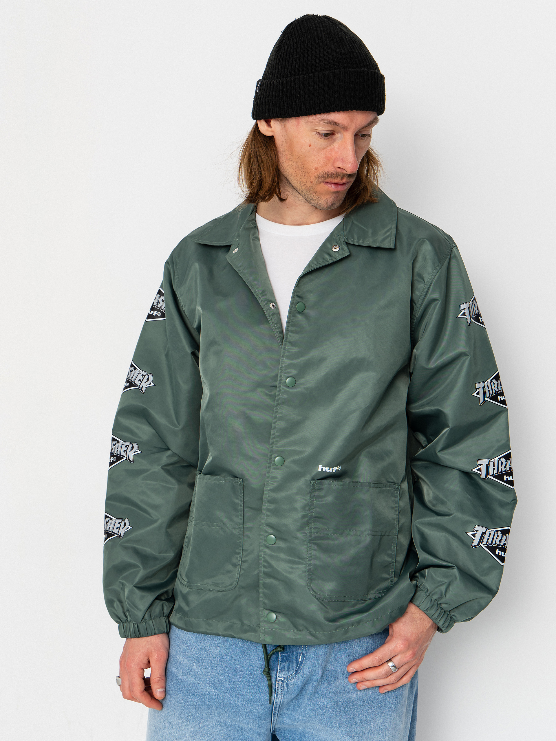 Куртка HUF X Thrasher Logo (forest green)