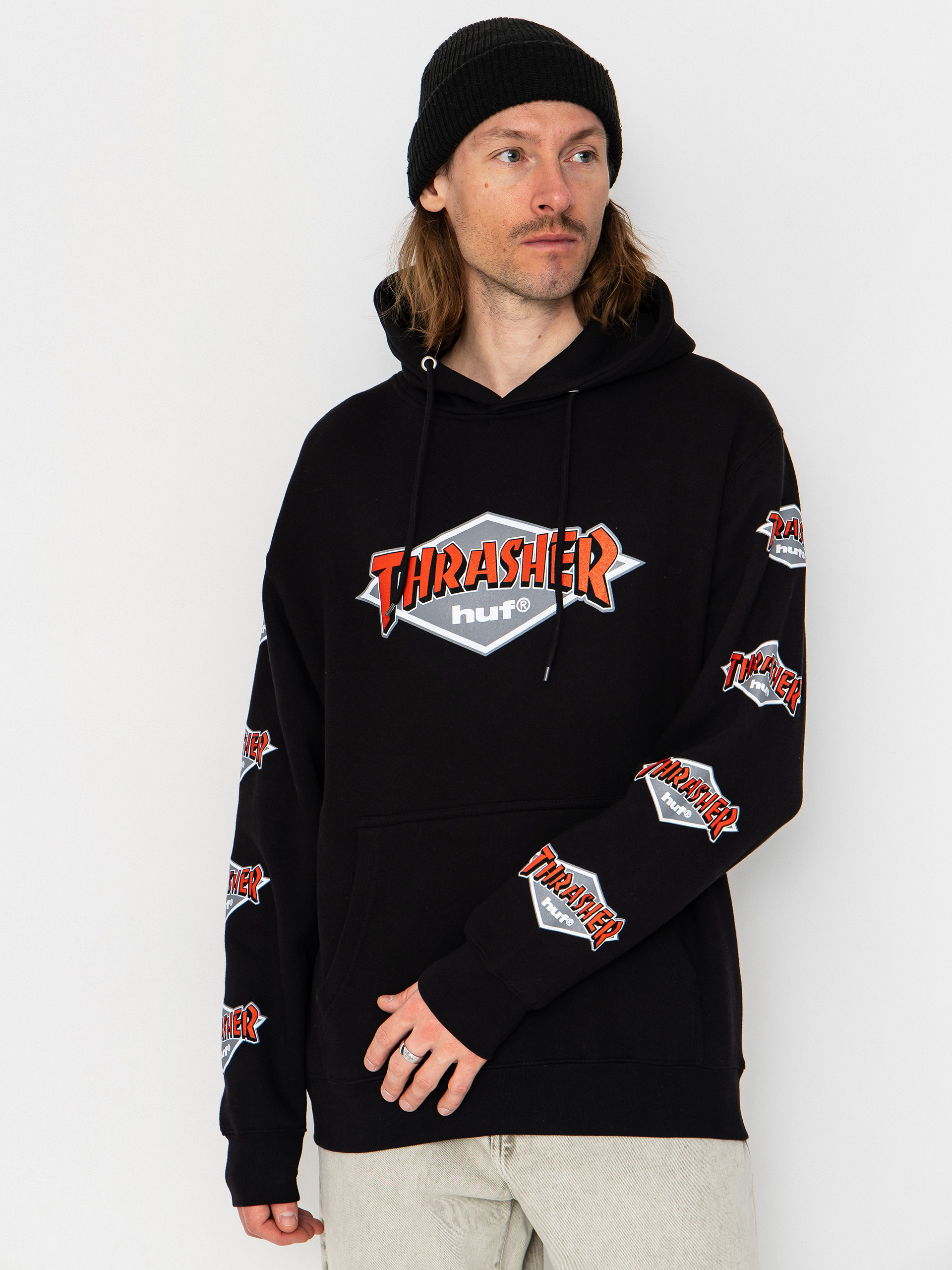 Худі HUF X Thrasher Logo HD (black)