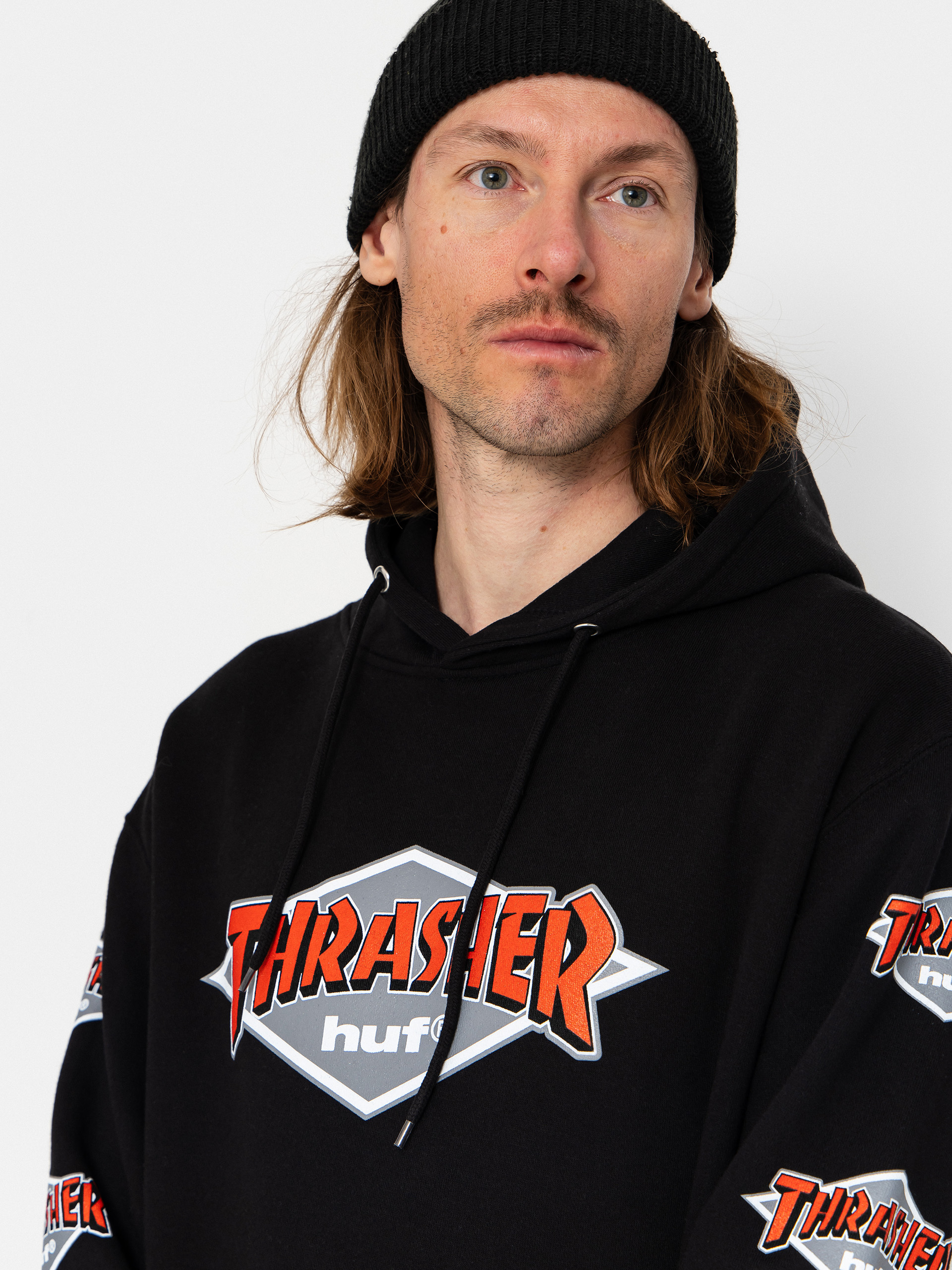 Худі HUF X Thrasher Logo HD (black)