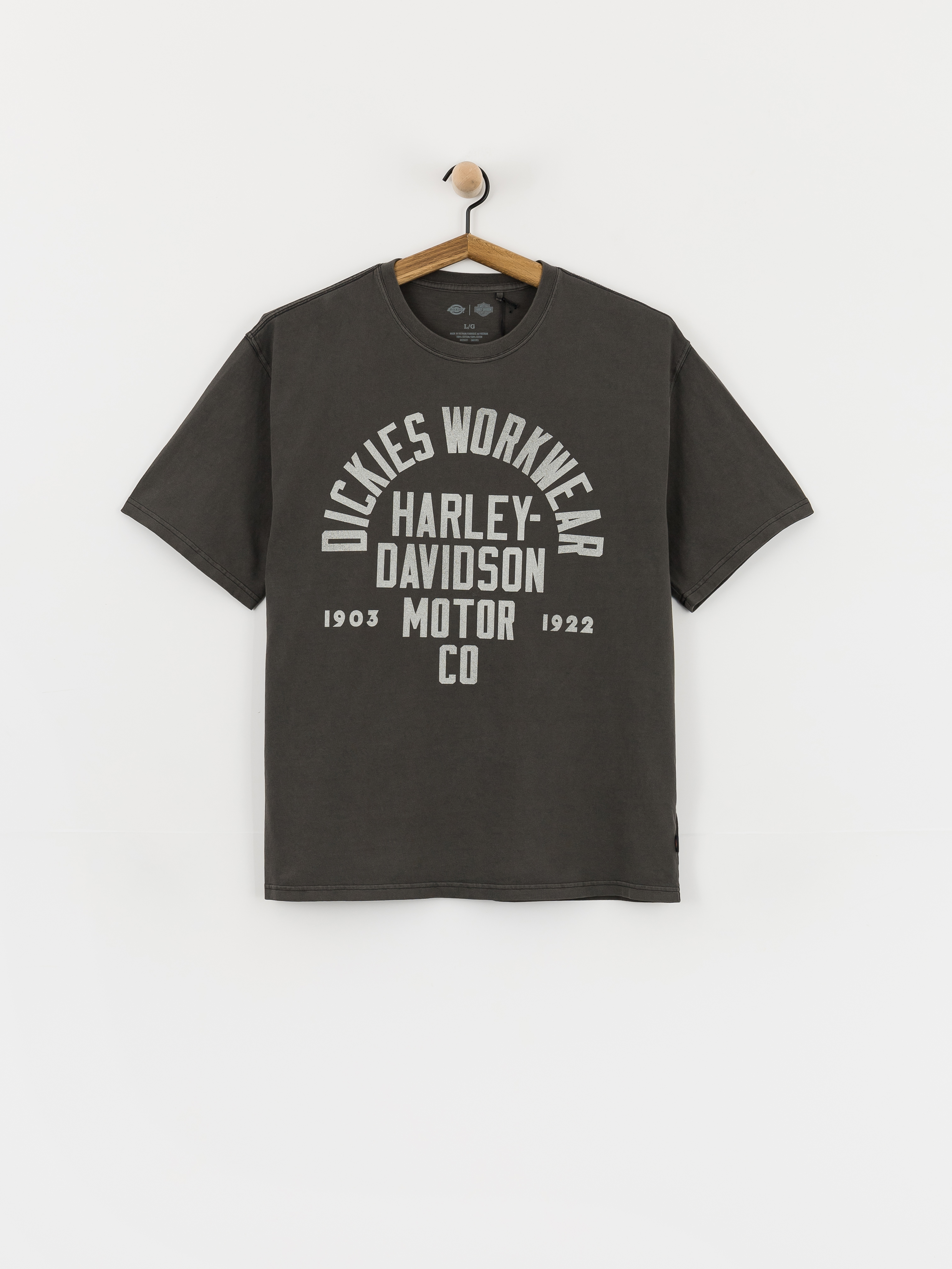 Футболка Dickies X Harley Davidson Vintage Wash (black) 
