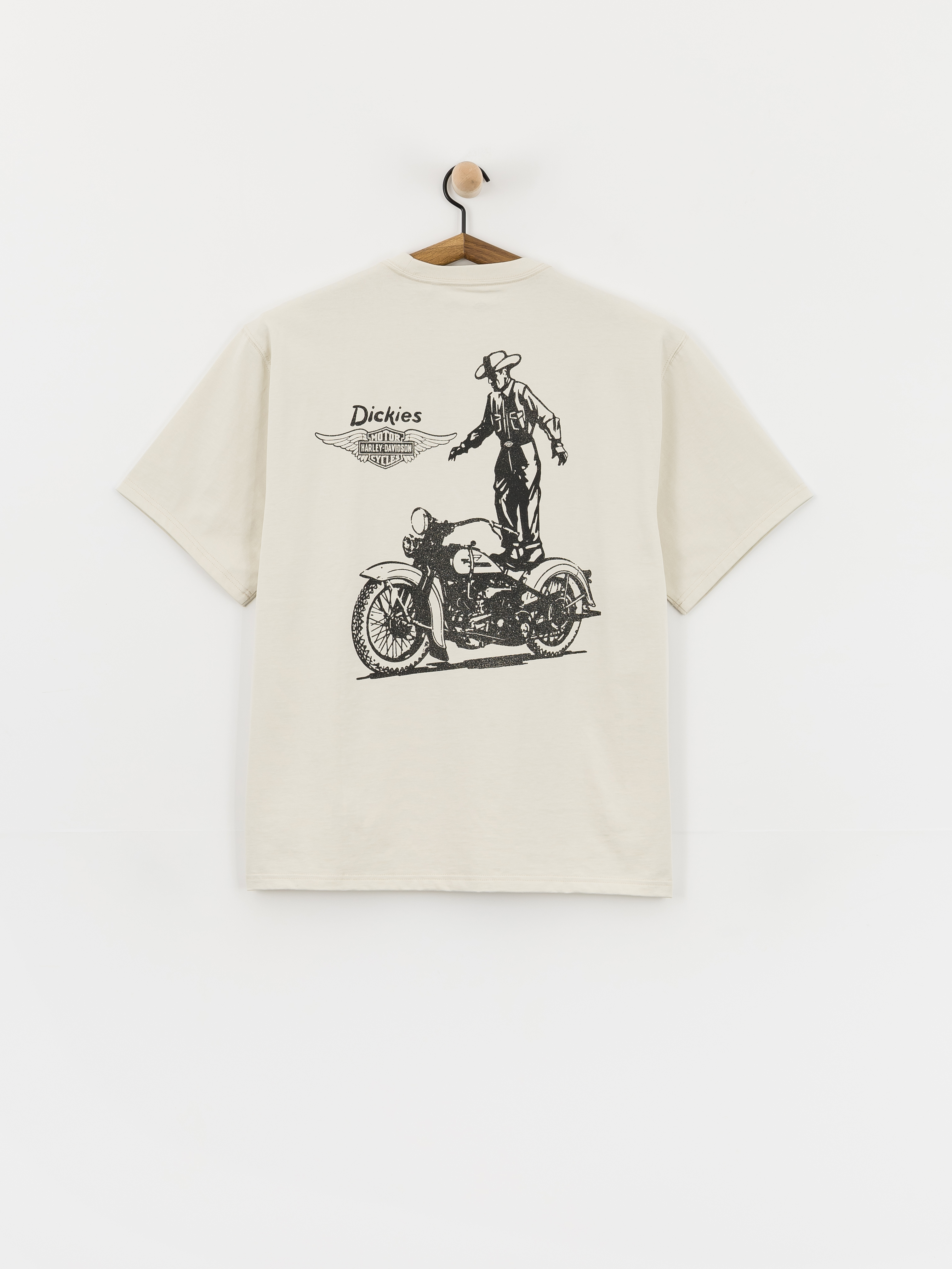 Футболка Dickies X Harley Davidson Vintage Wash (bone)
