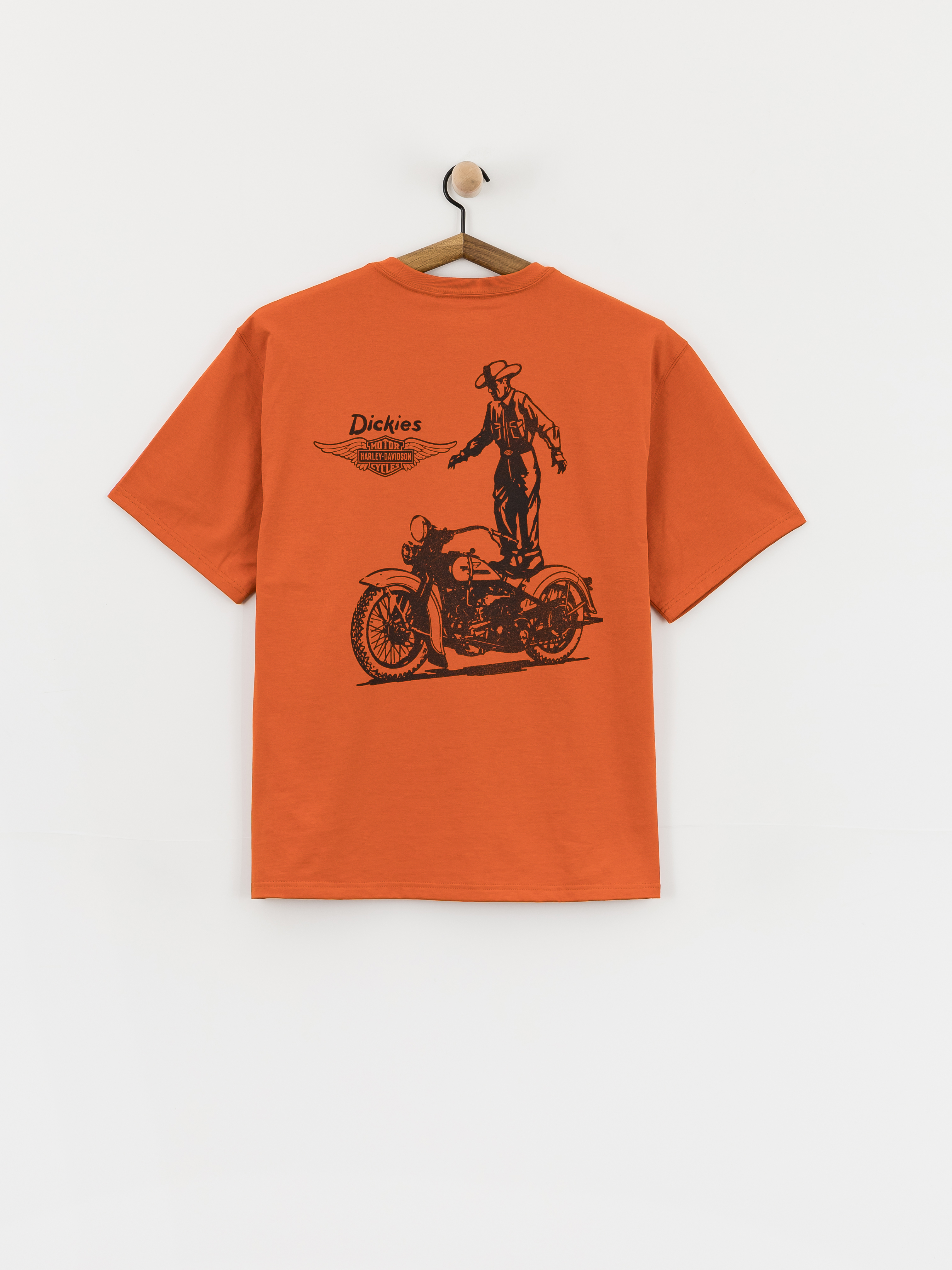 Футболка Dickies X Harley Davidson Vintage Wash (hd vintage orange)