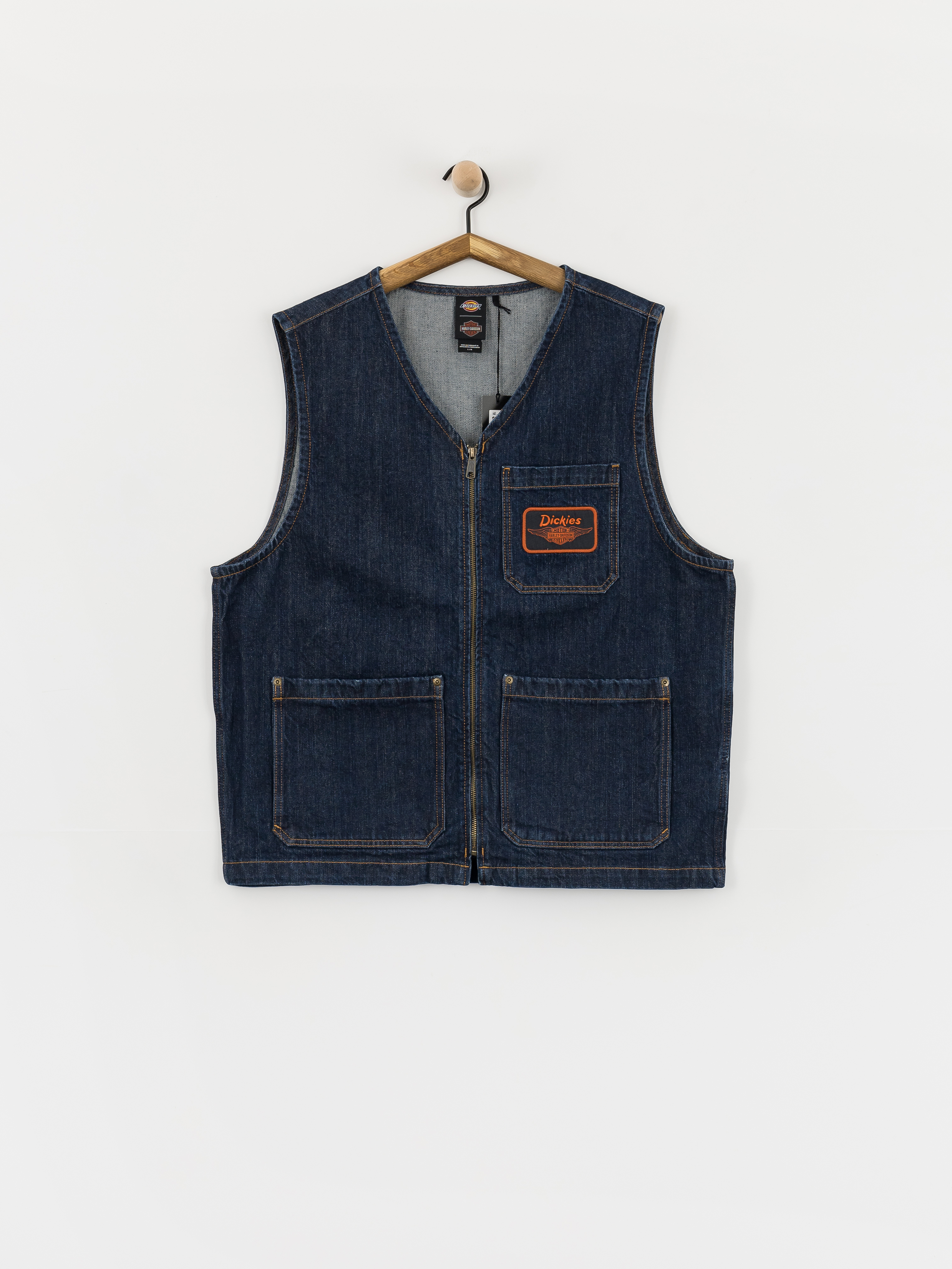 Безрукавка Dickies X Harley Davidson Denim (rinsed indigo blue)