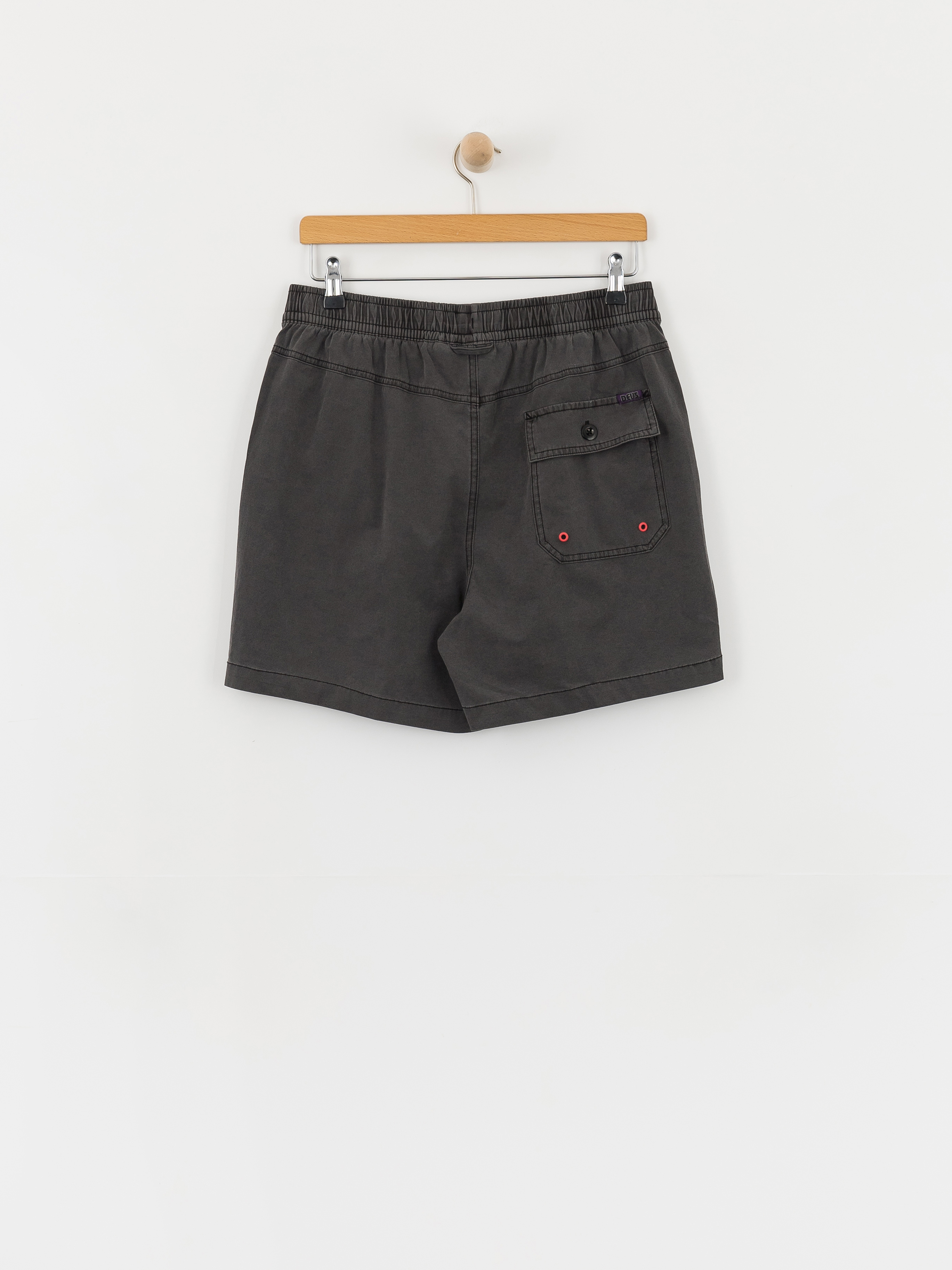 Пляжні шорти Deus Ex Machina Sandbar Garment Dyed Mesh (anthracite)