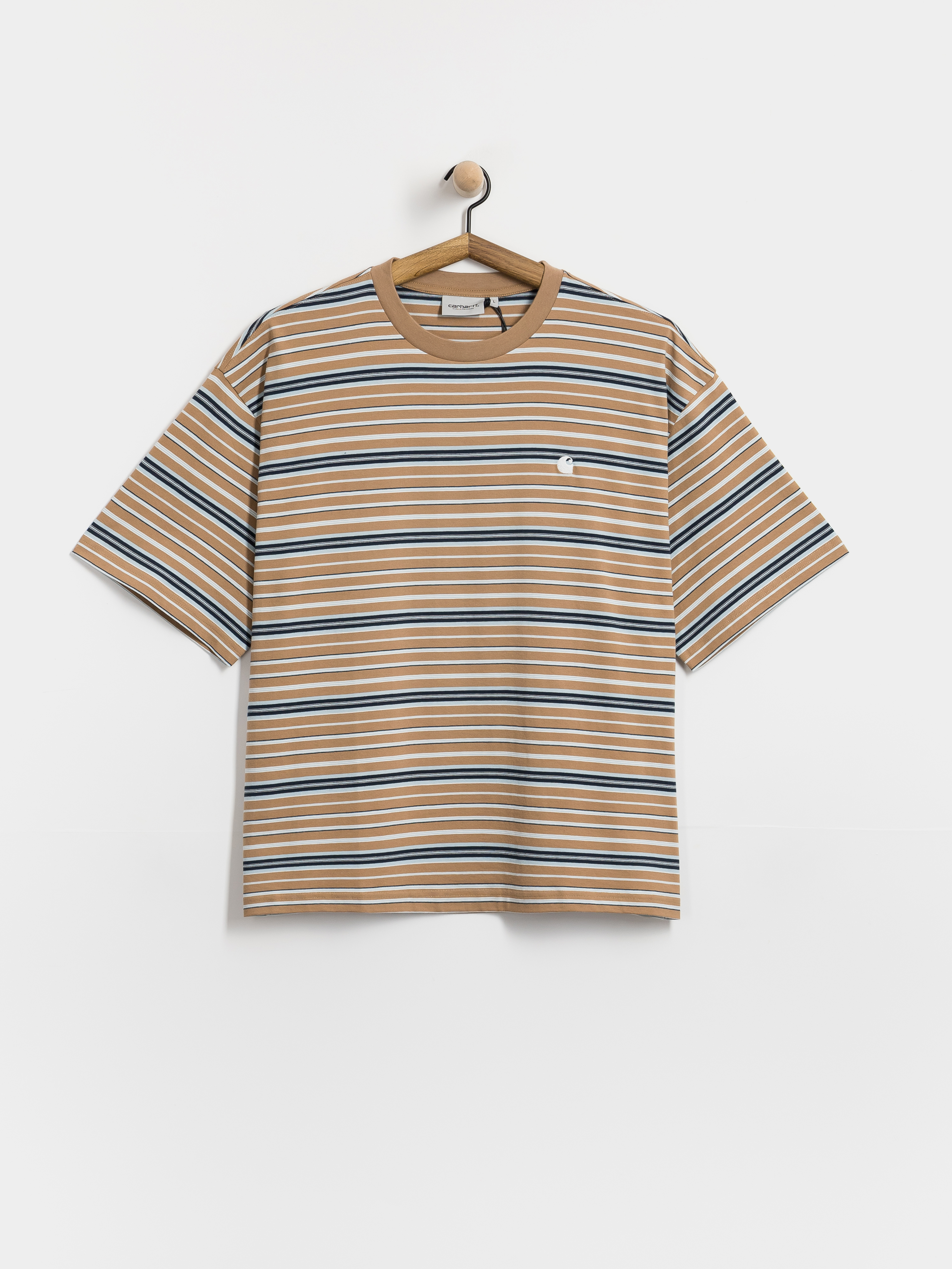 Футболка Carhartt WIP Zane (zane stripe/peanut)