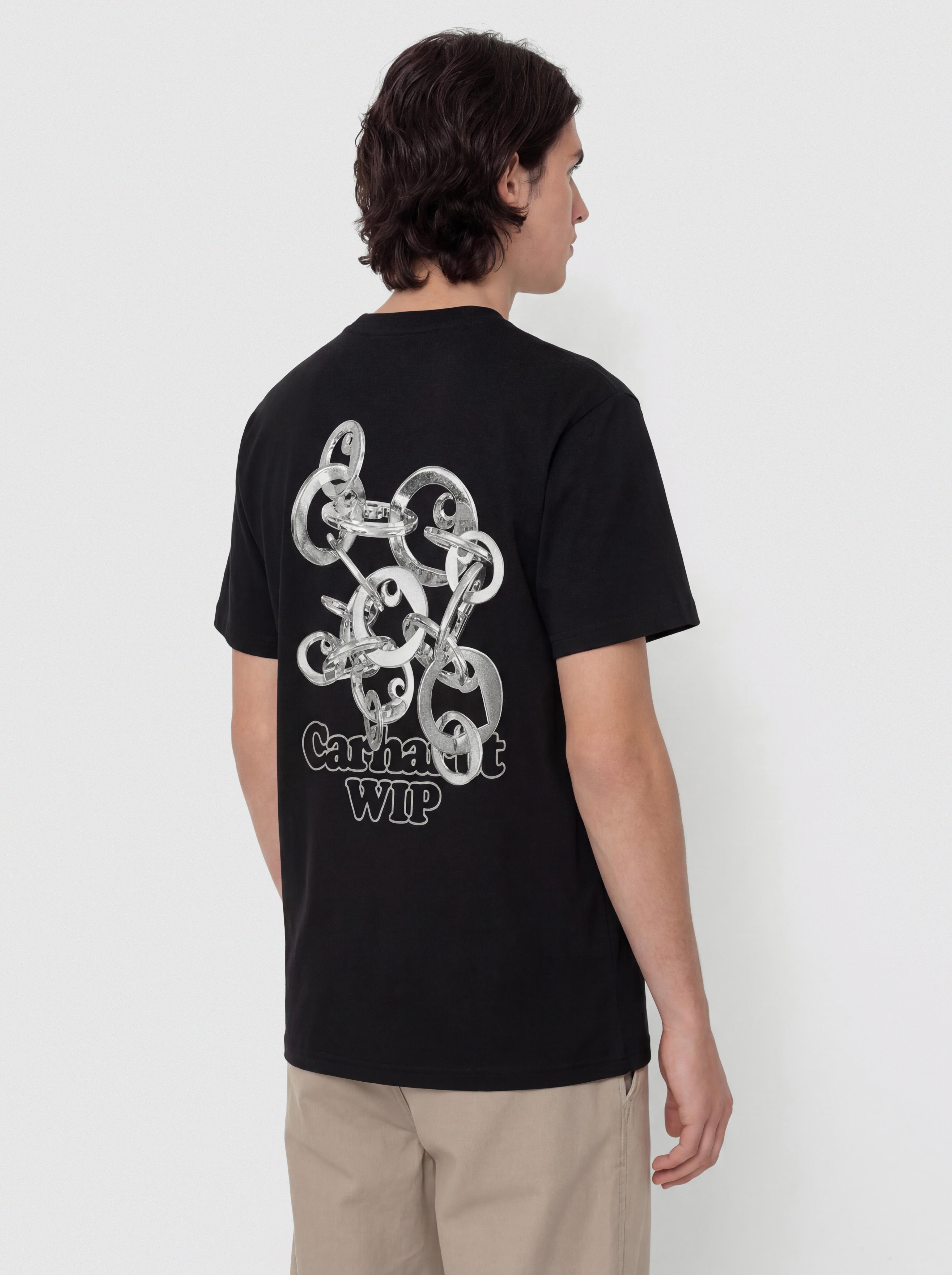 Футболка Carhartt WIP Linked Charms (black/silver)