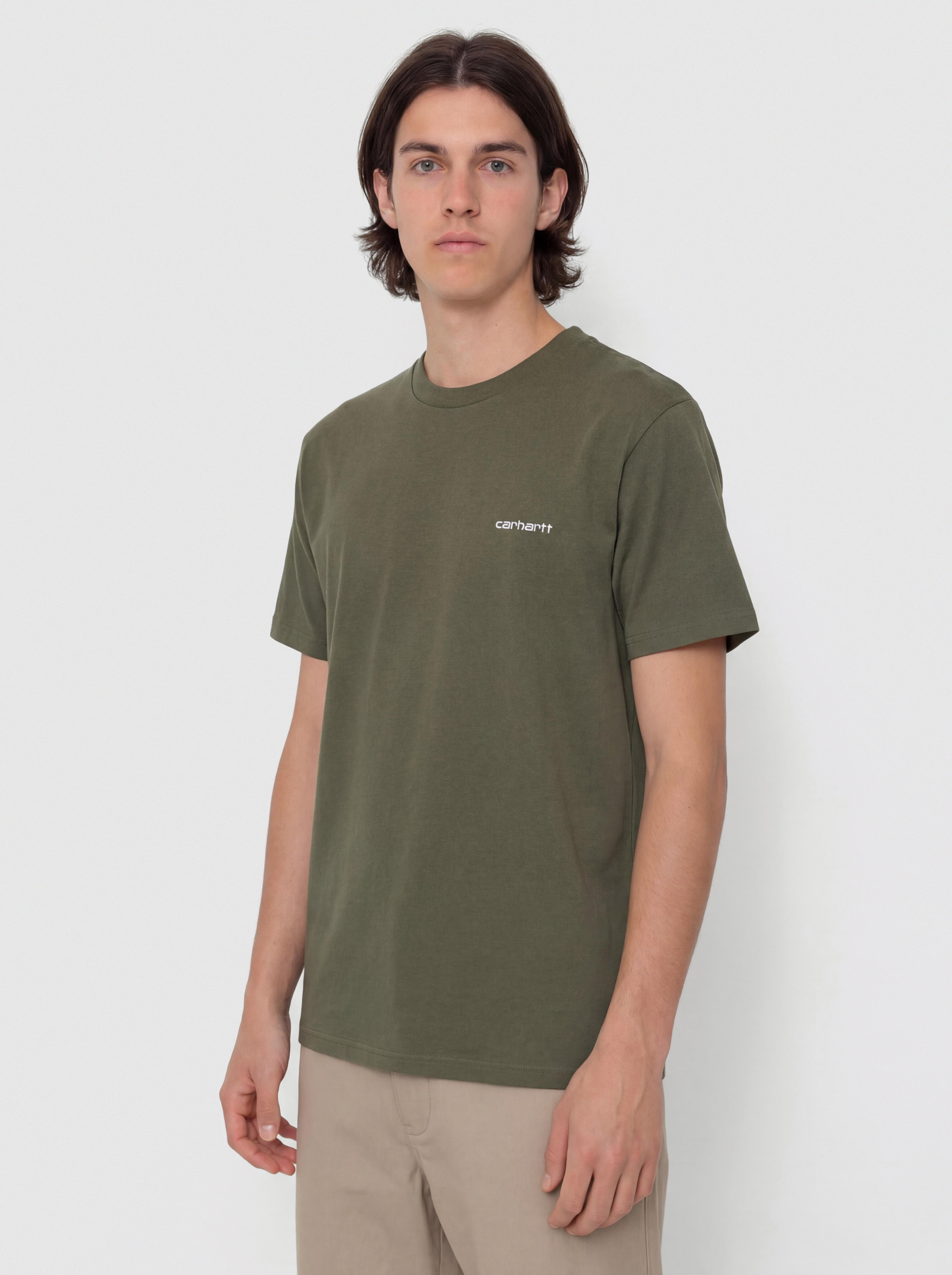 u0424u0443u0442u0431u043eu043bu043au0430 Carhartt WIP Script Embroidery (leaf/white)