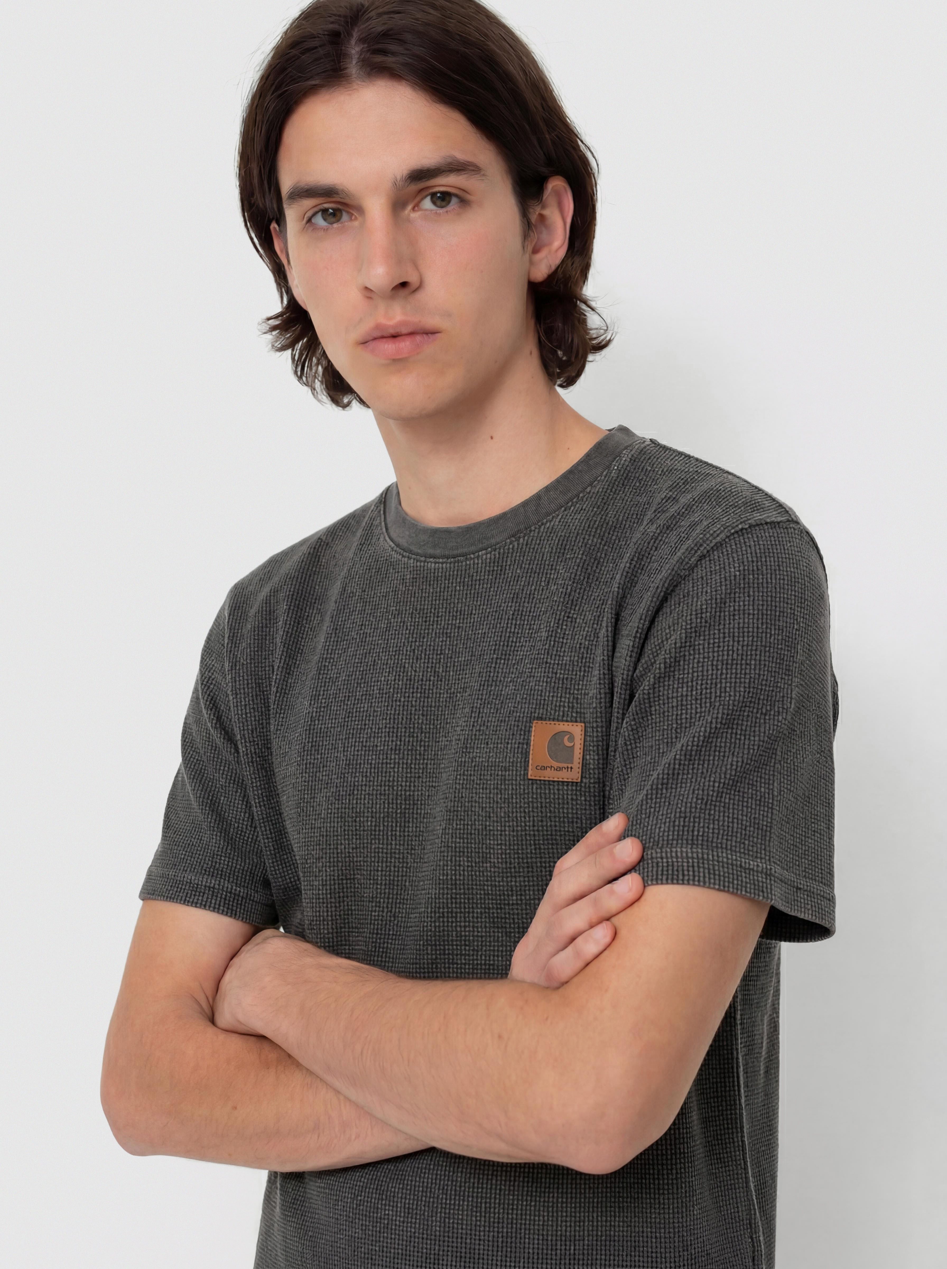 Футболка Carhartt WIP Nelson Waffle (black)