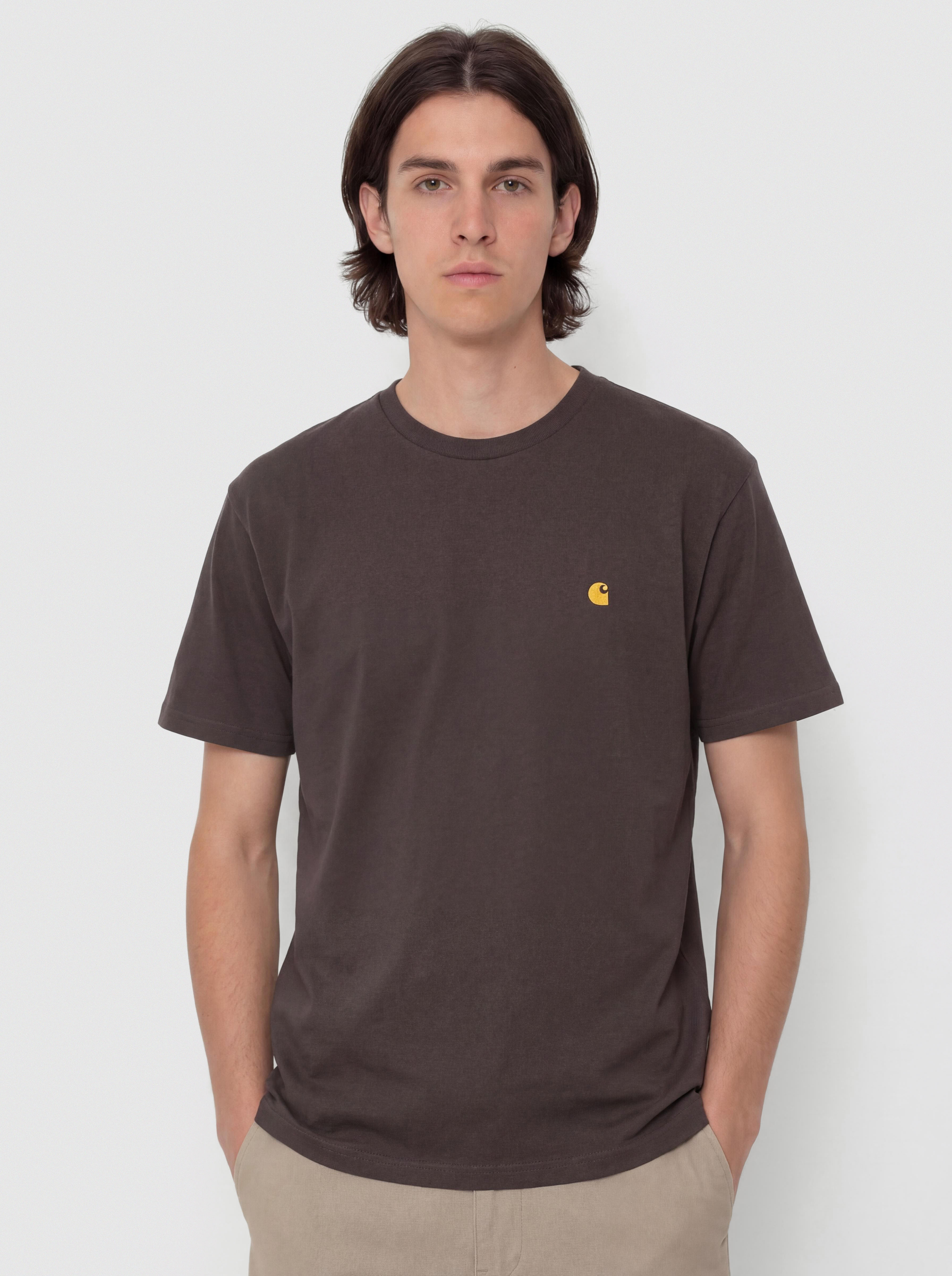 Футболка Carhartt WIP Chase (shale/gold)