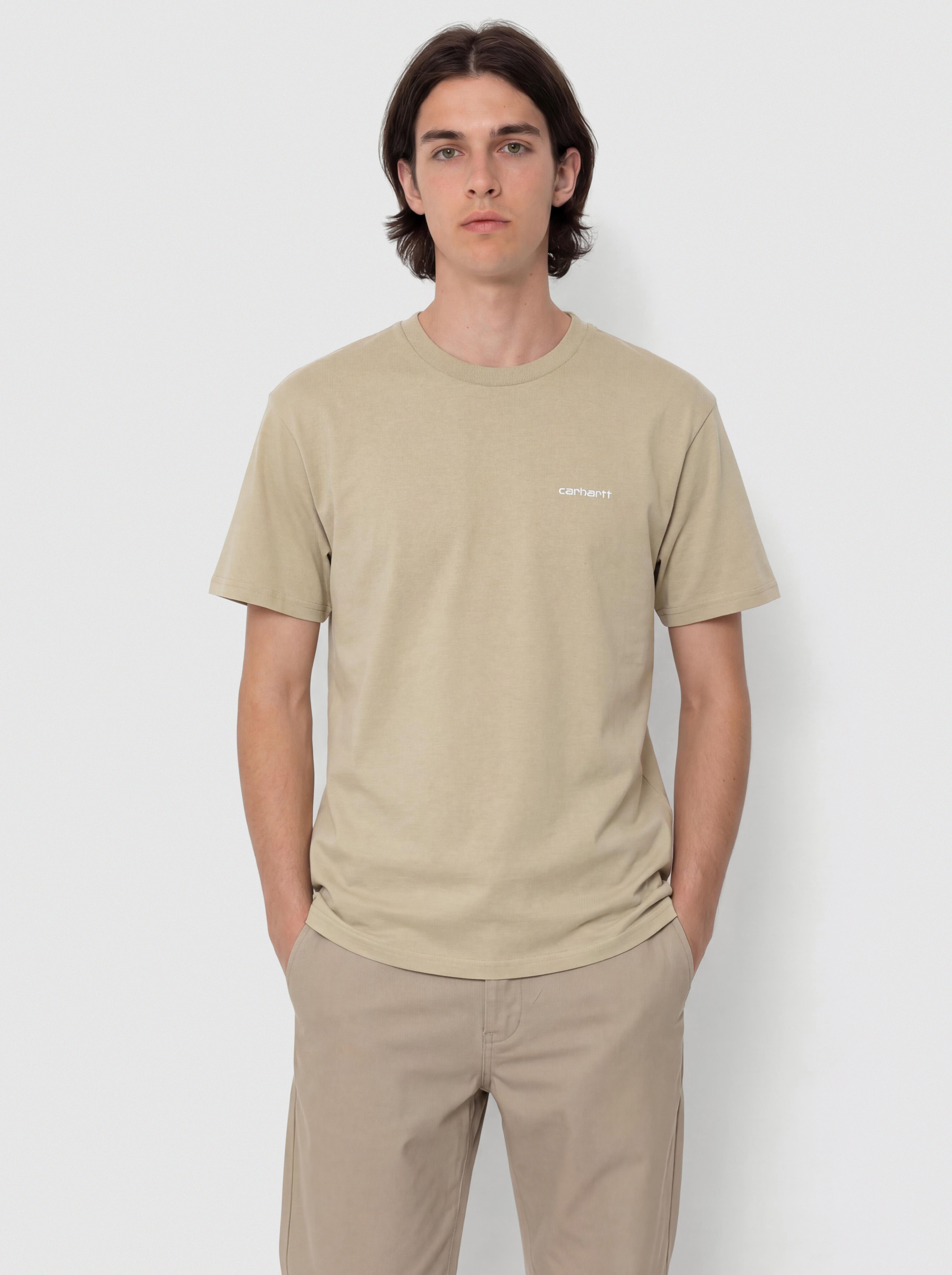 Футболка Carhartt WIP Script Embroidery (barchan/white)