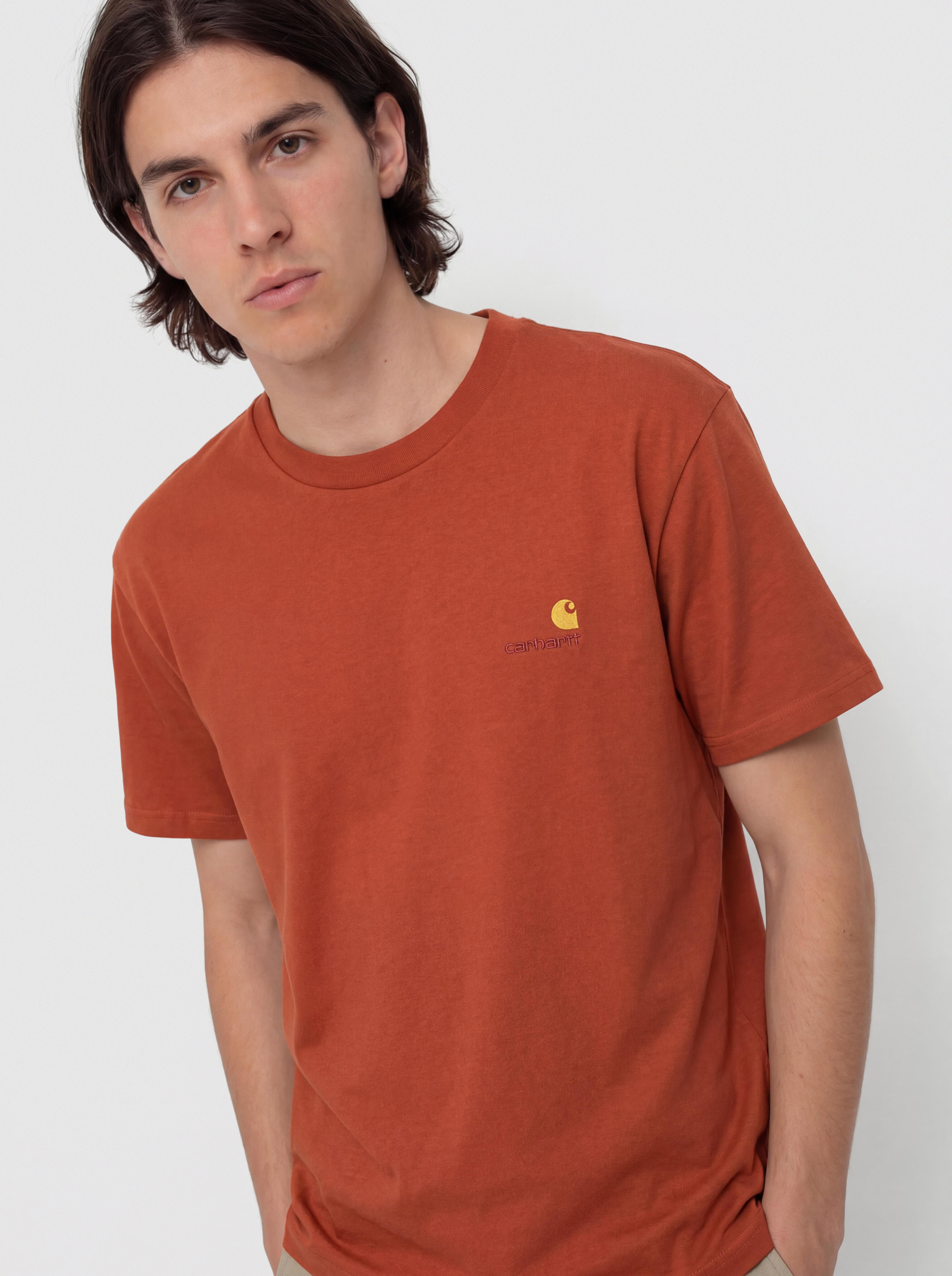 Футболка Carhartt WIP American Script (oxide red)