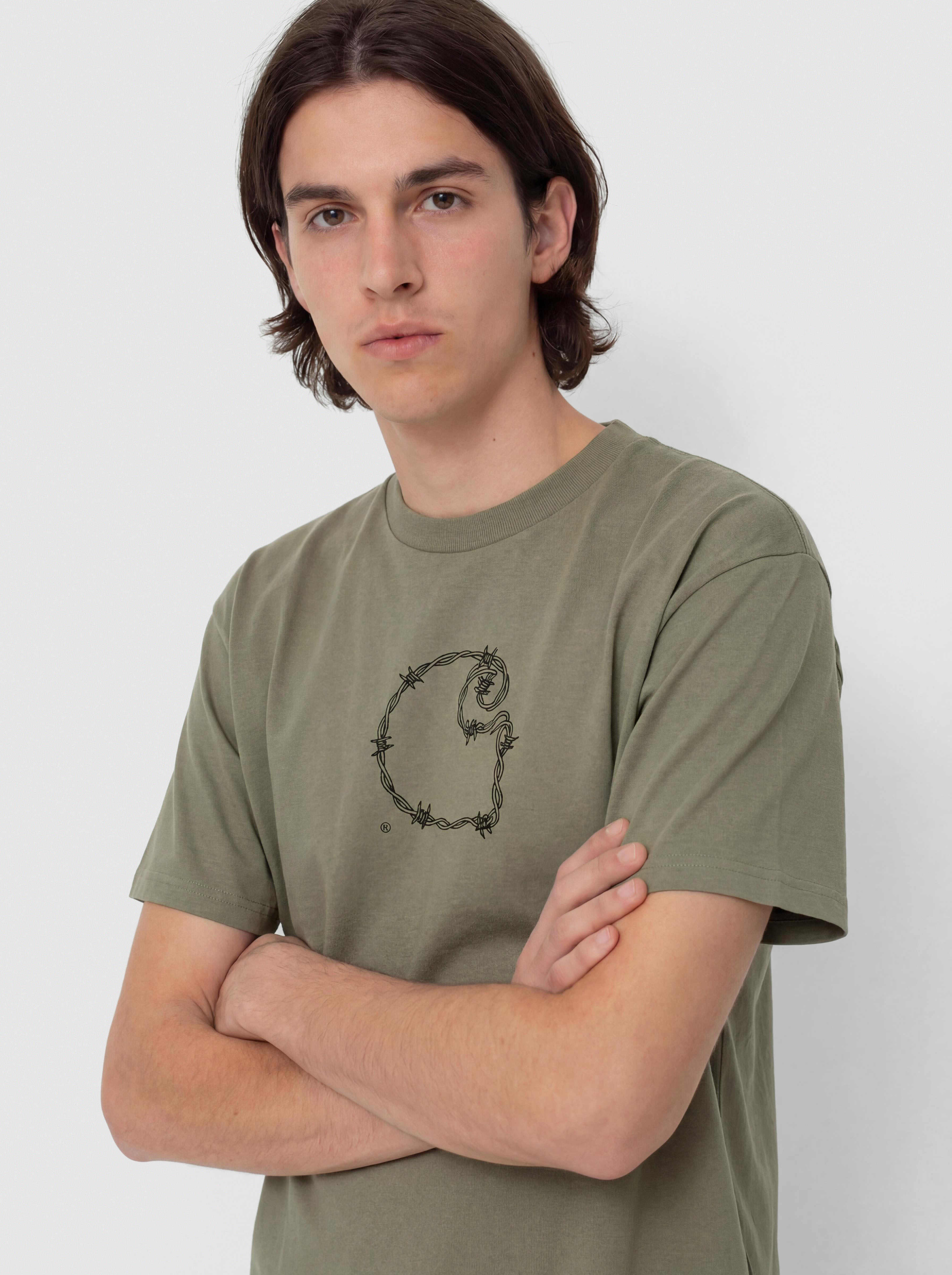 Футболка Carhartt WIP Barbwire C (dollar green)