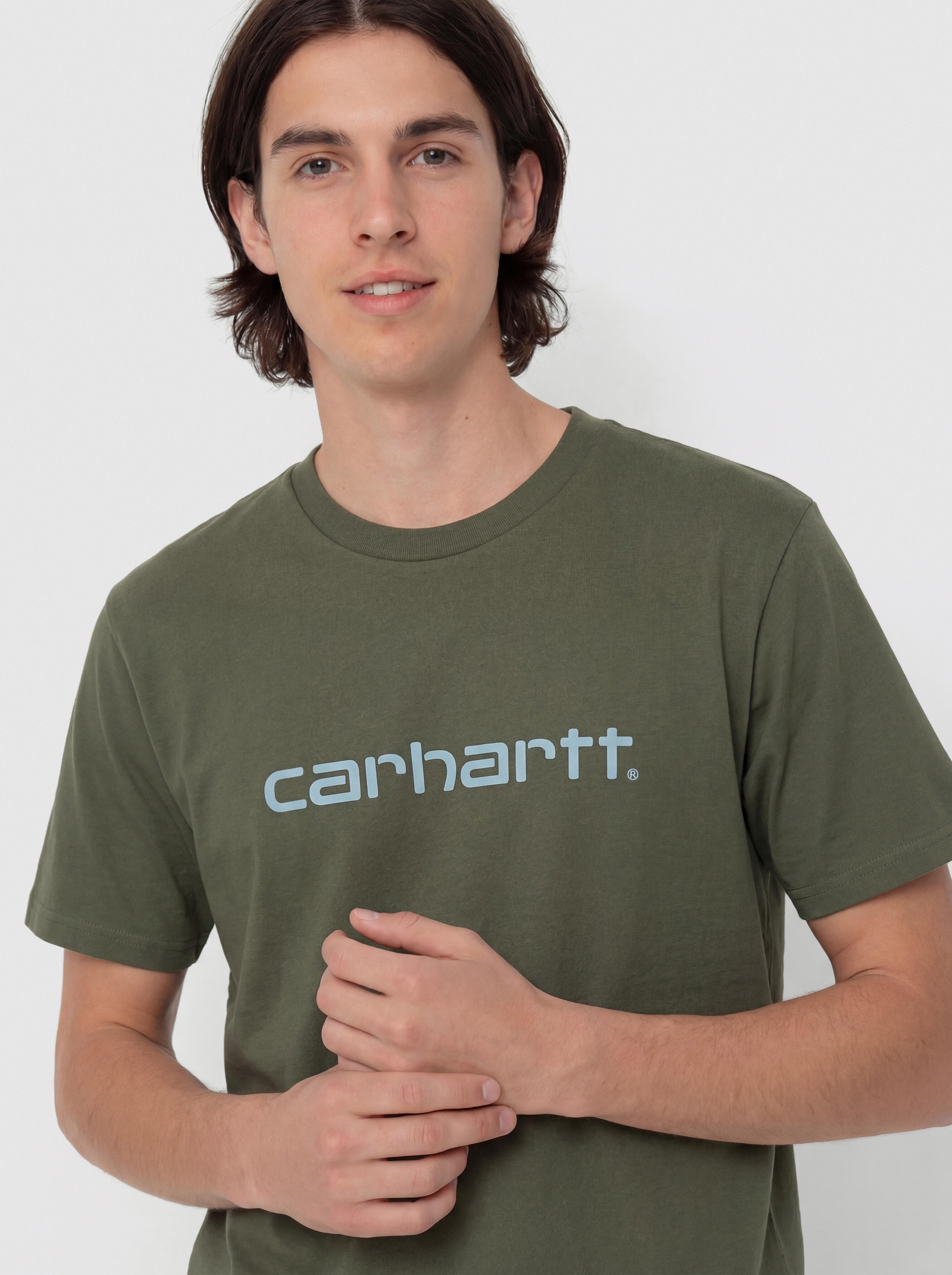 Футболка Carhartt WIP Script (leaf/tourmaline)