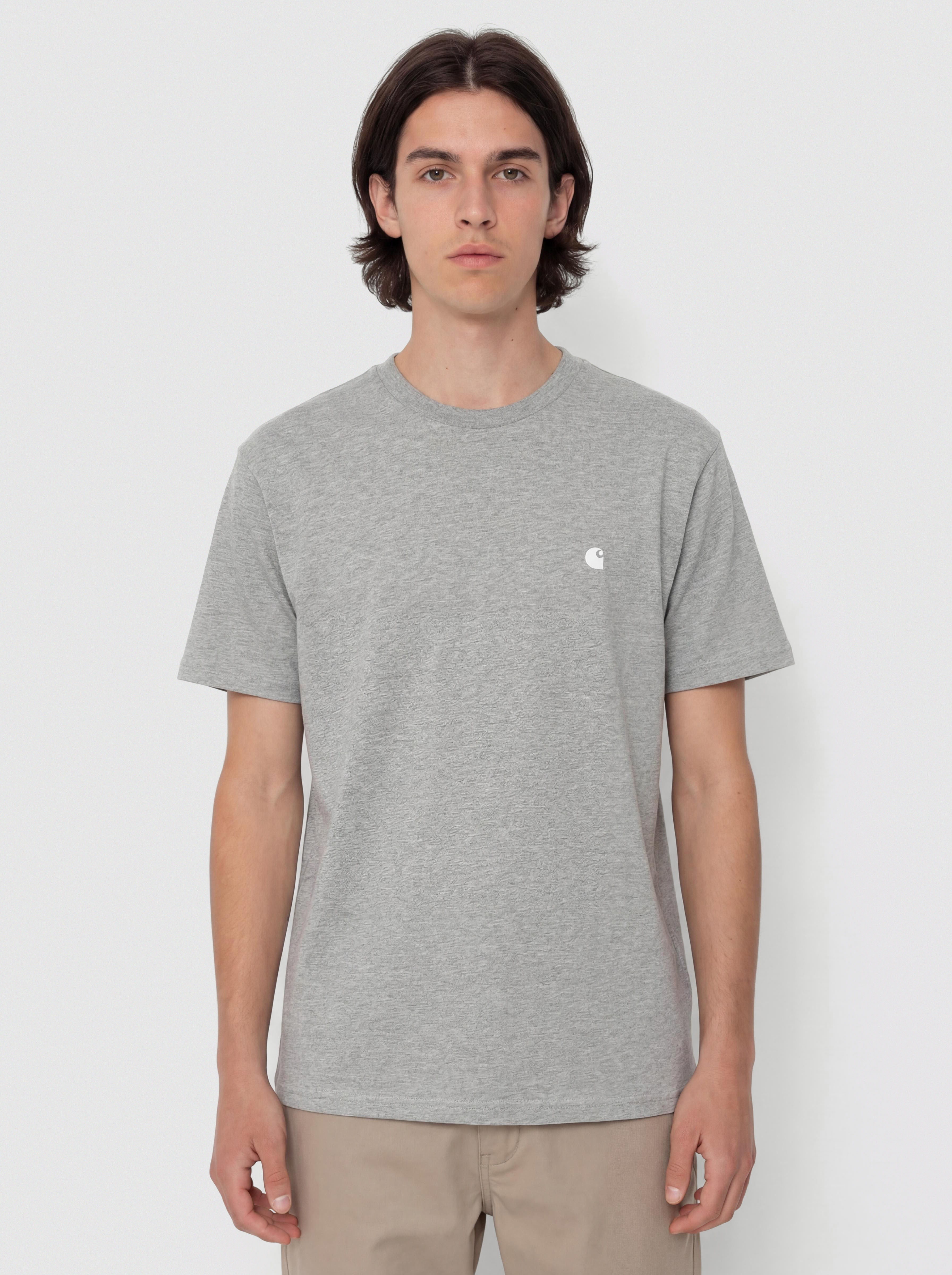 Футболка Carhartt WIP Madison (grey heather/white)