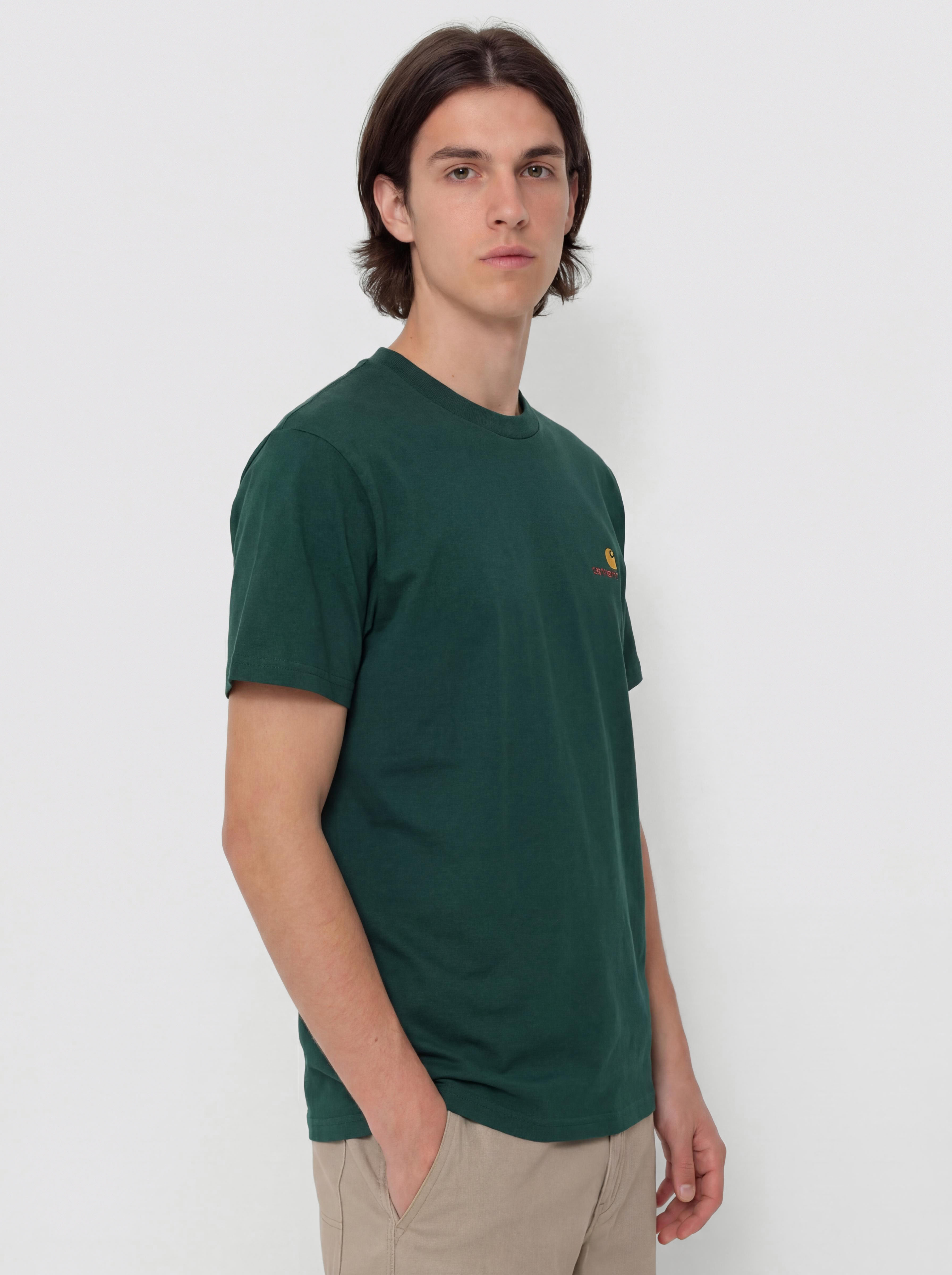Футболка Carhartt WIP American Script (dark fir)