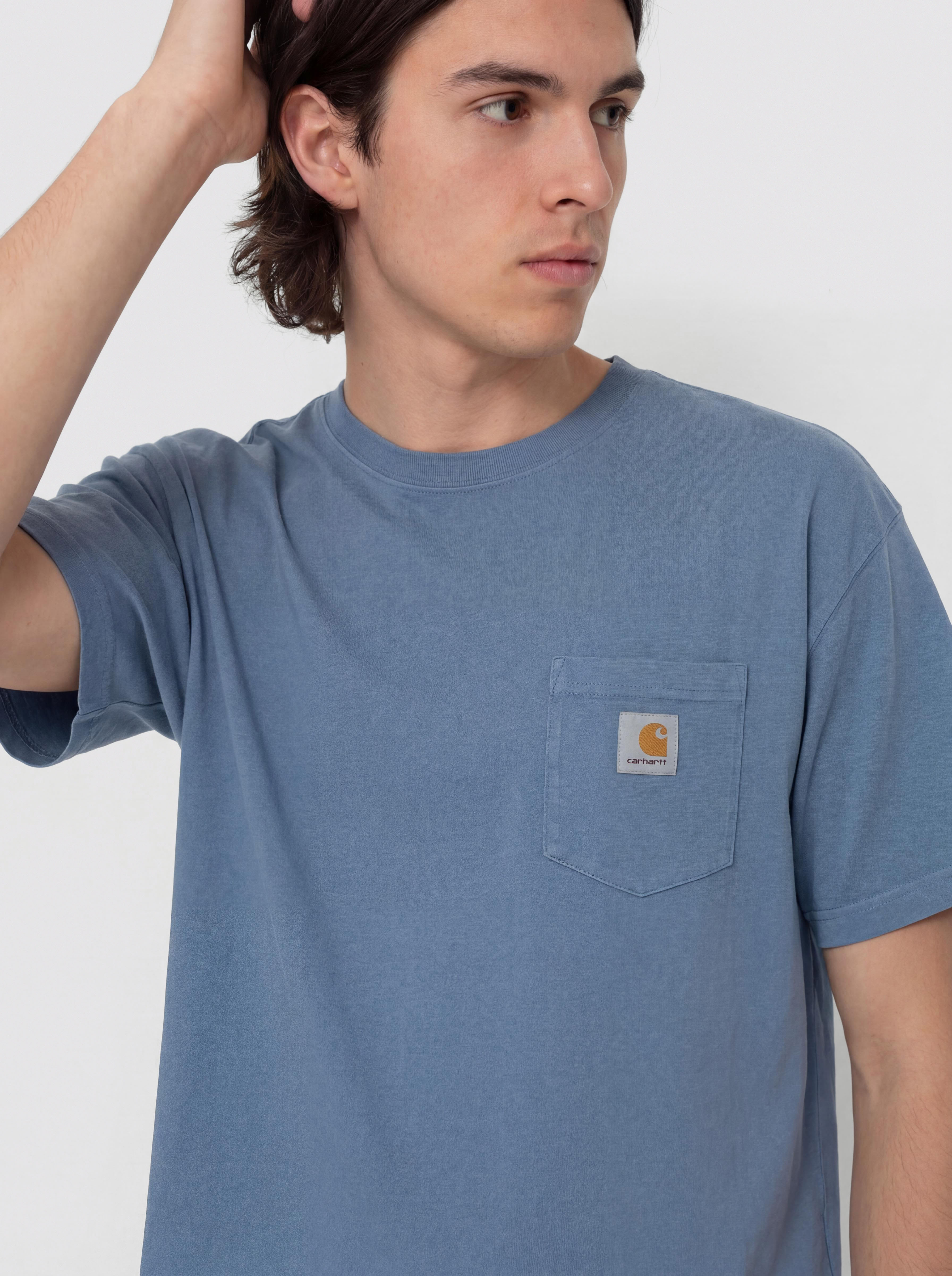 Футболка Carhartt WIP Hudson Pocket (sorrent/chalk wash)