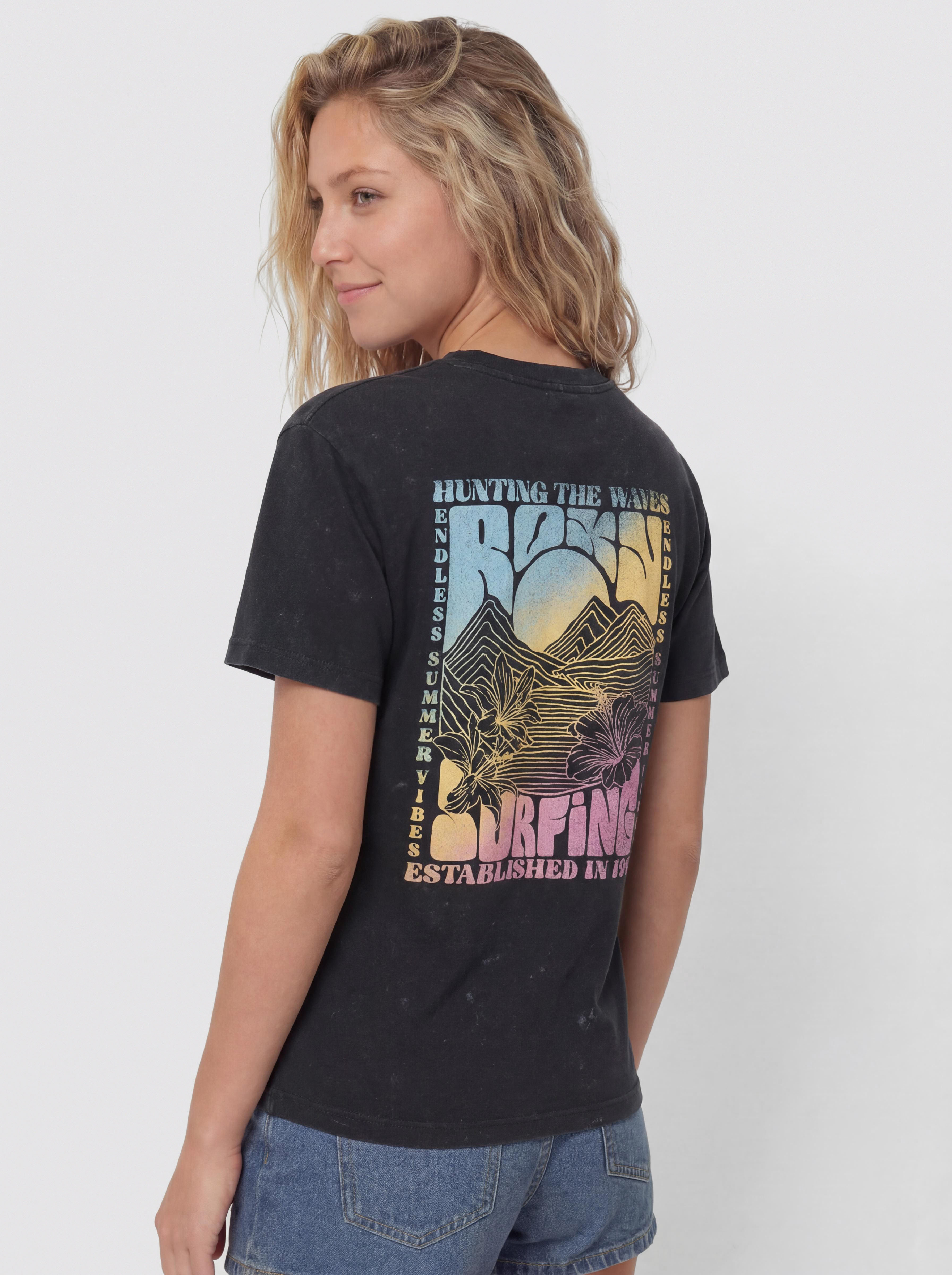 Футболка Roxy Sunnyoversize Optic Wash Wmn