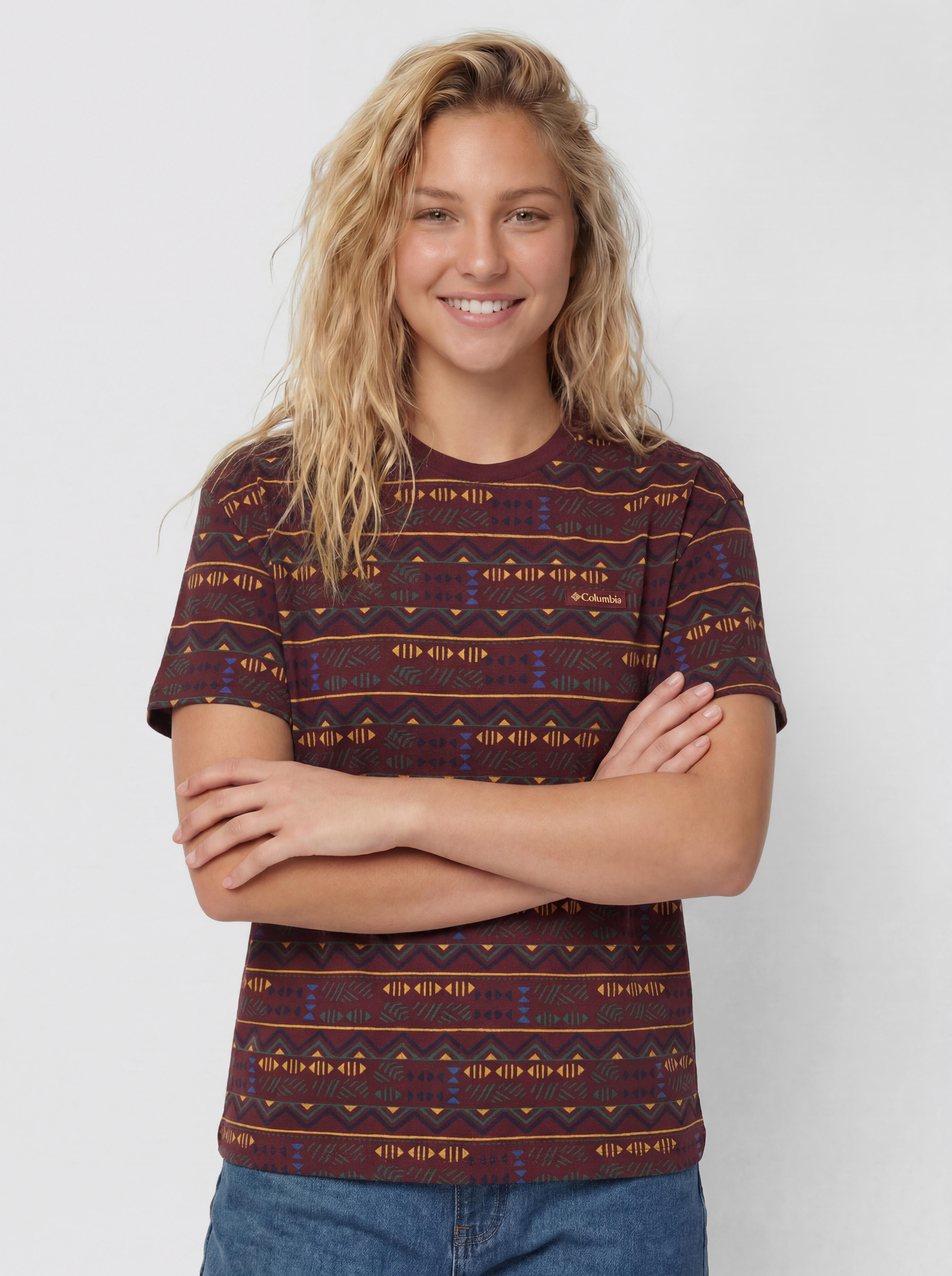 Футболка Columbia Sequoia Grove (rich wine/horizons)