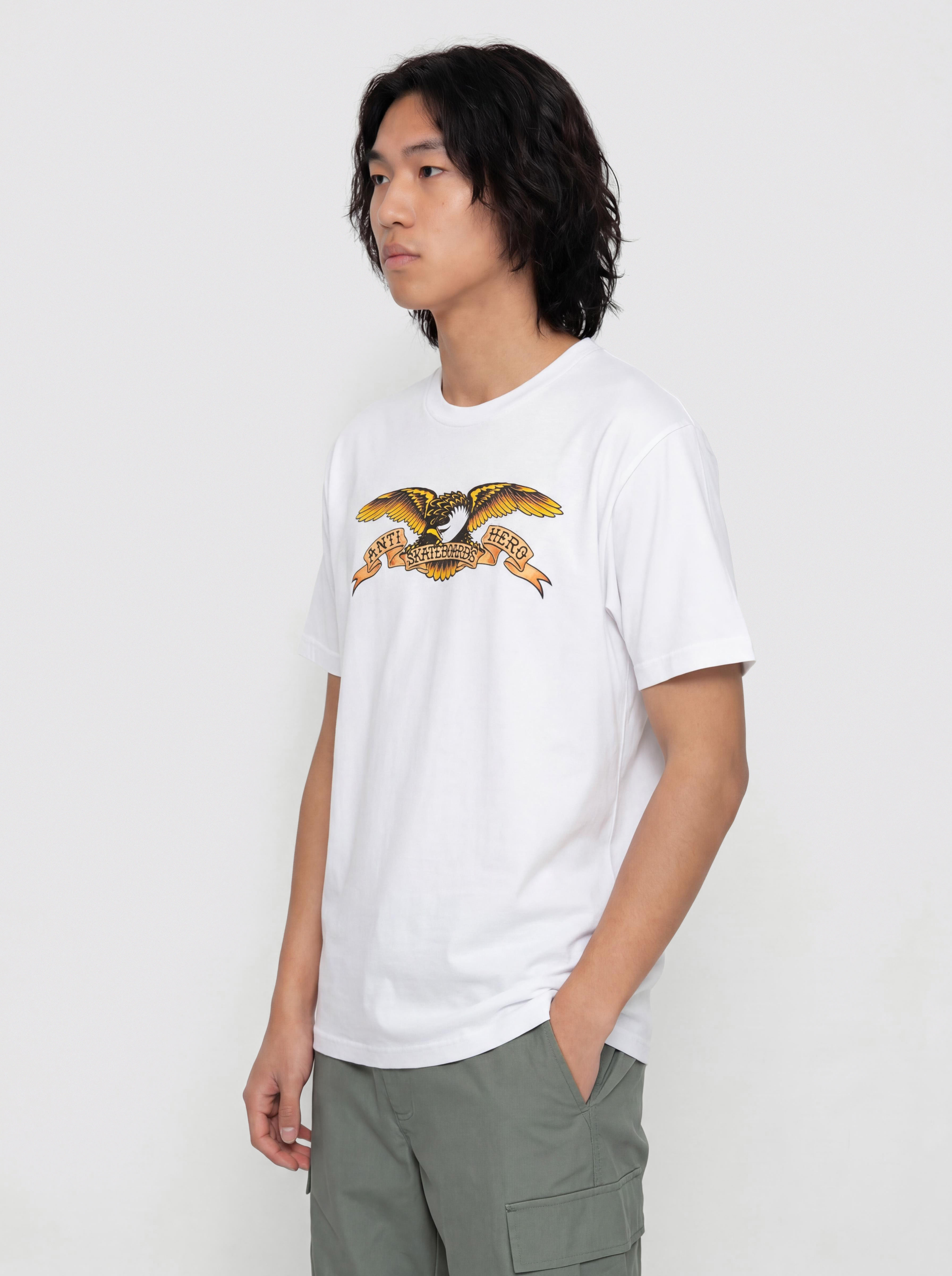 Футболка Antihero Eagle (white w/black multi color print)