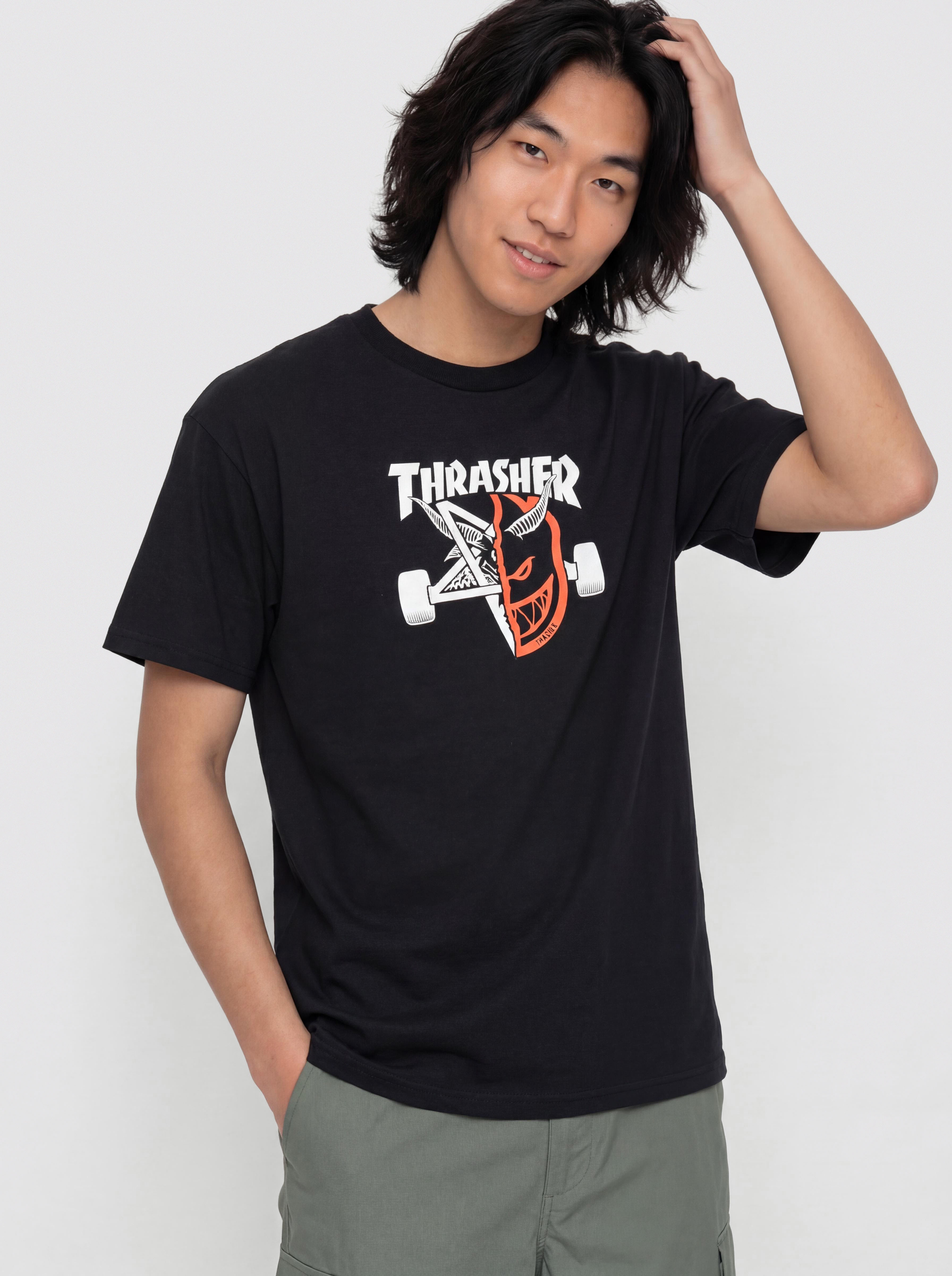 Футболка Thrasher x Spitfire Thrash & Burn (black)