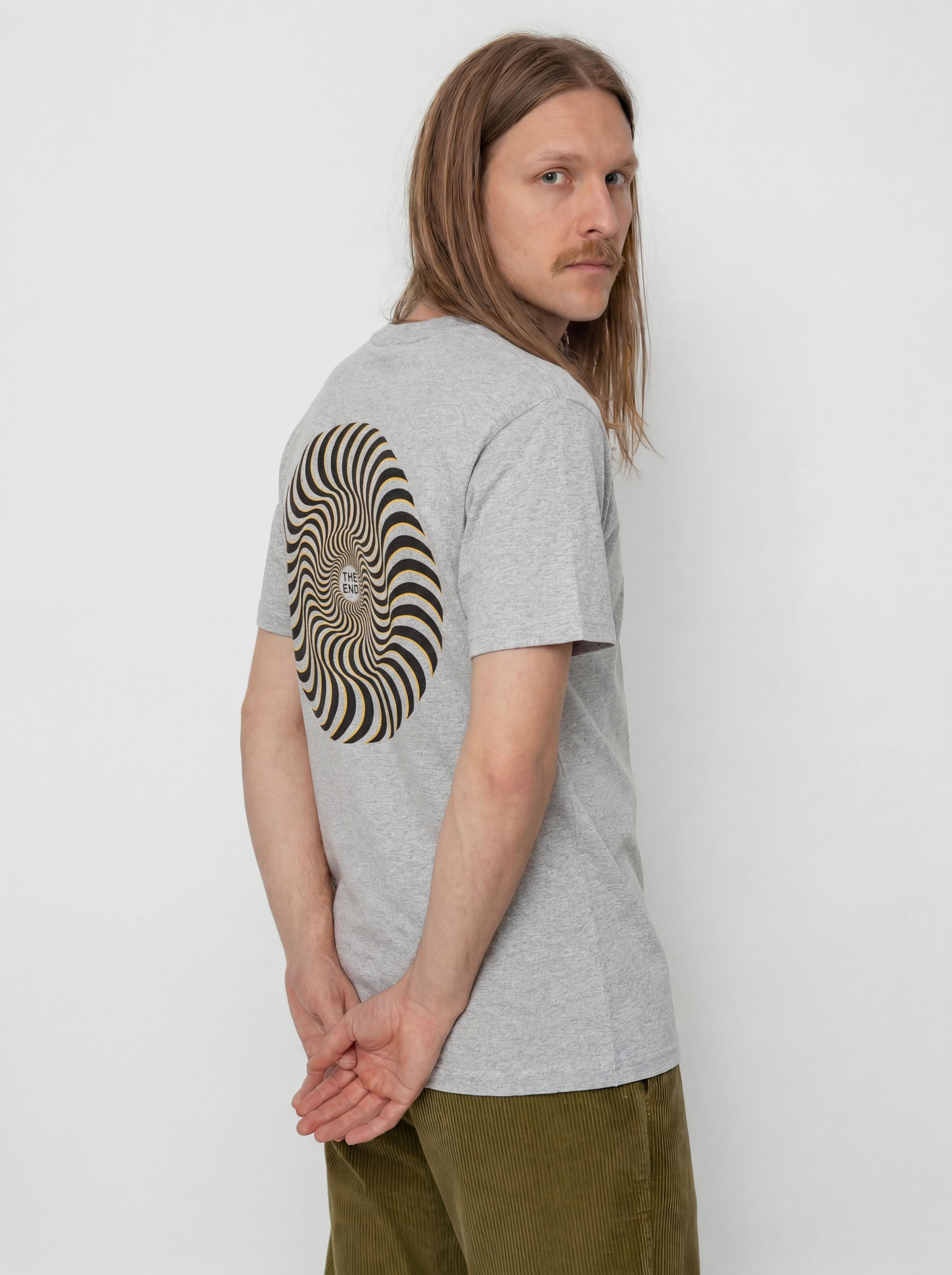 u0424u0443u0442u0431u043eu043bu043au0430 Spitfire Classic Swirl Overlay (heather grey w/black&gold prints)