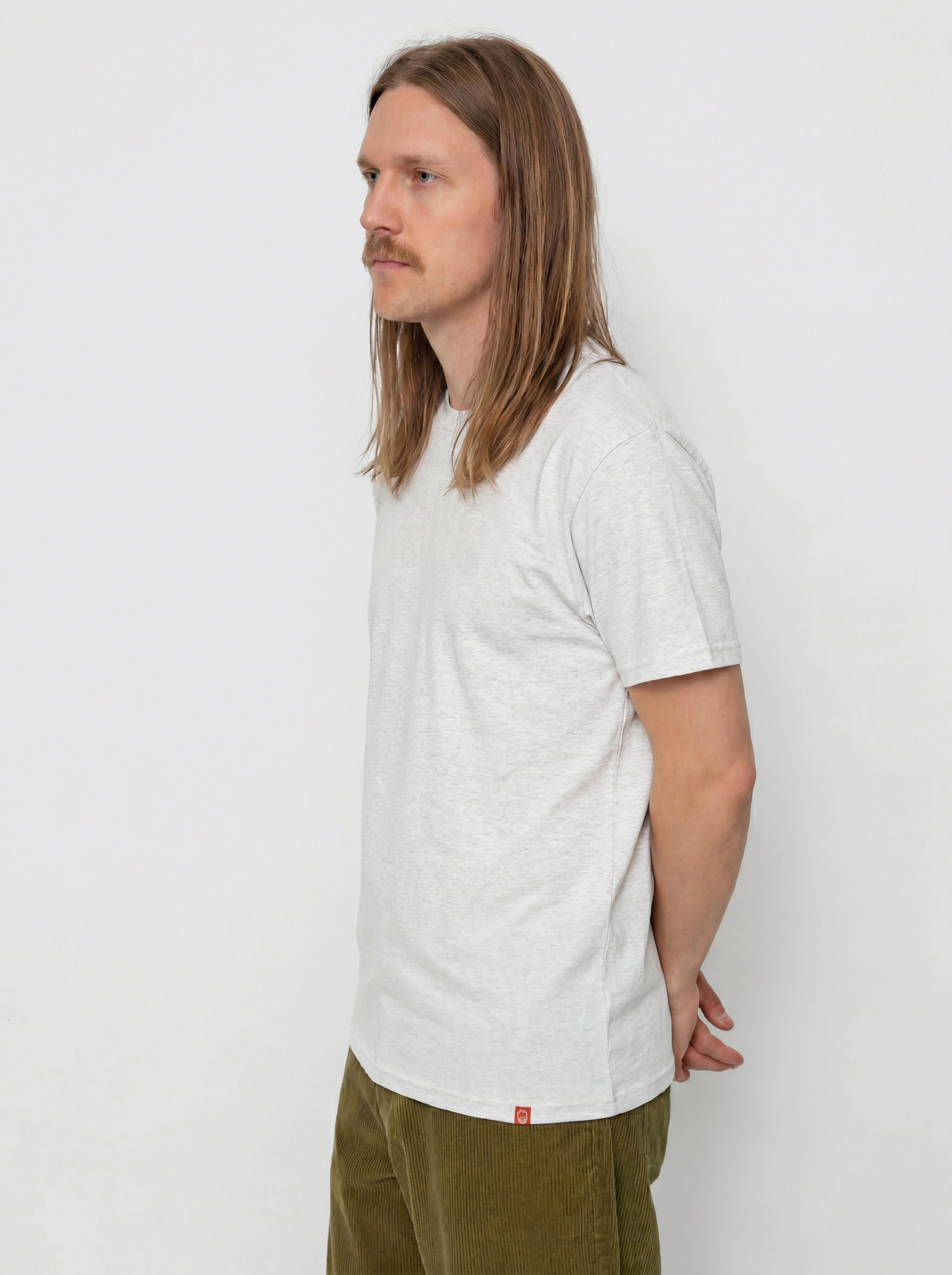 Футболка Spitfire Classic 87 Swirl Fade Fill (ash grey w/red&black fade prints)