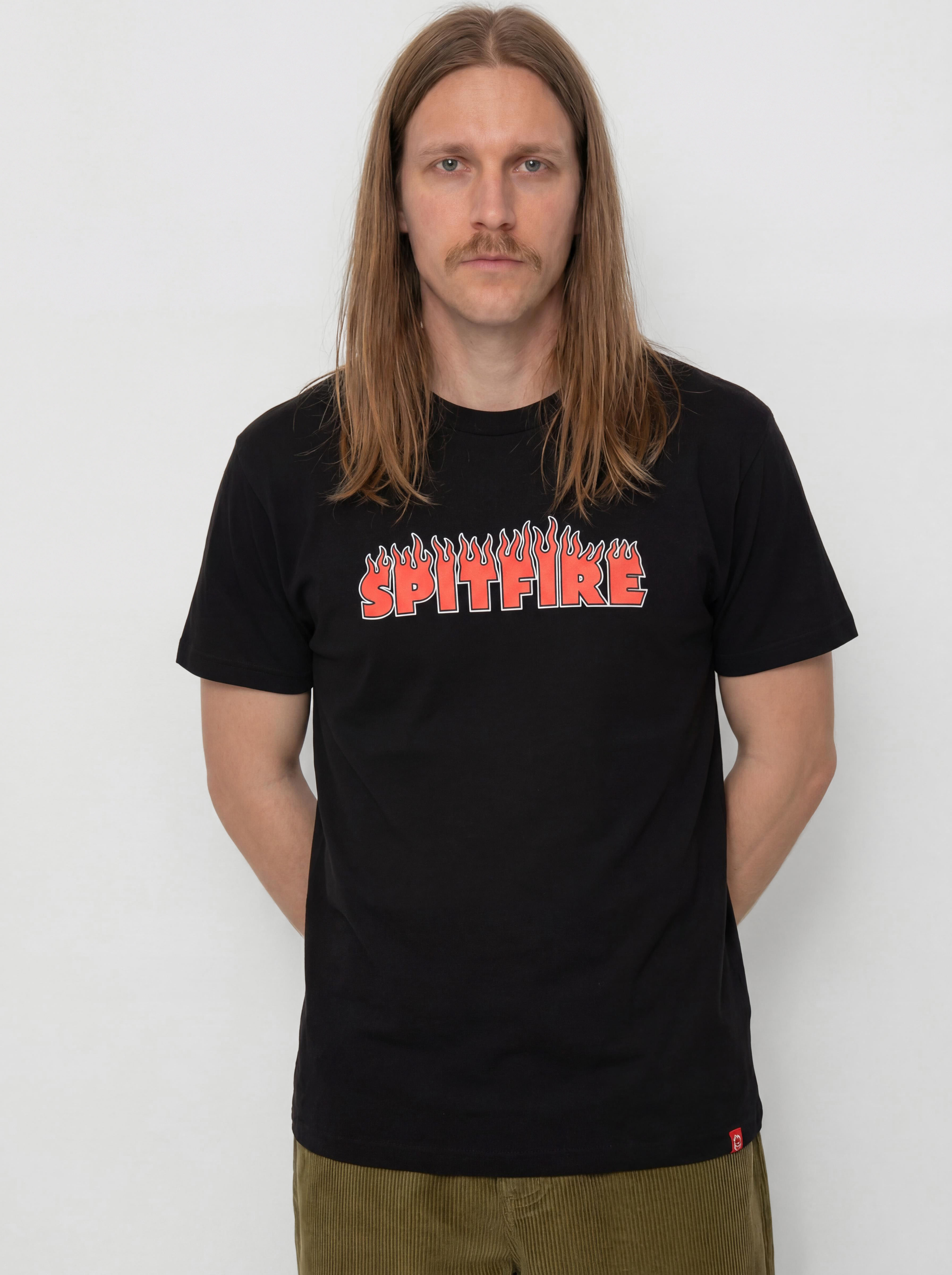 Футболка Spitfire Demonseed Script (black/red black & white print)
