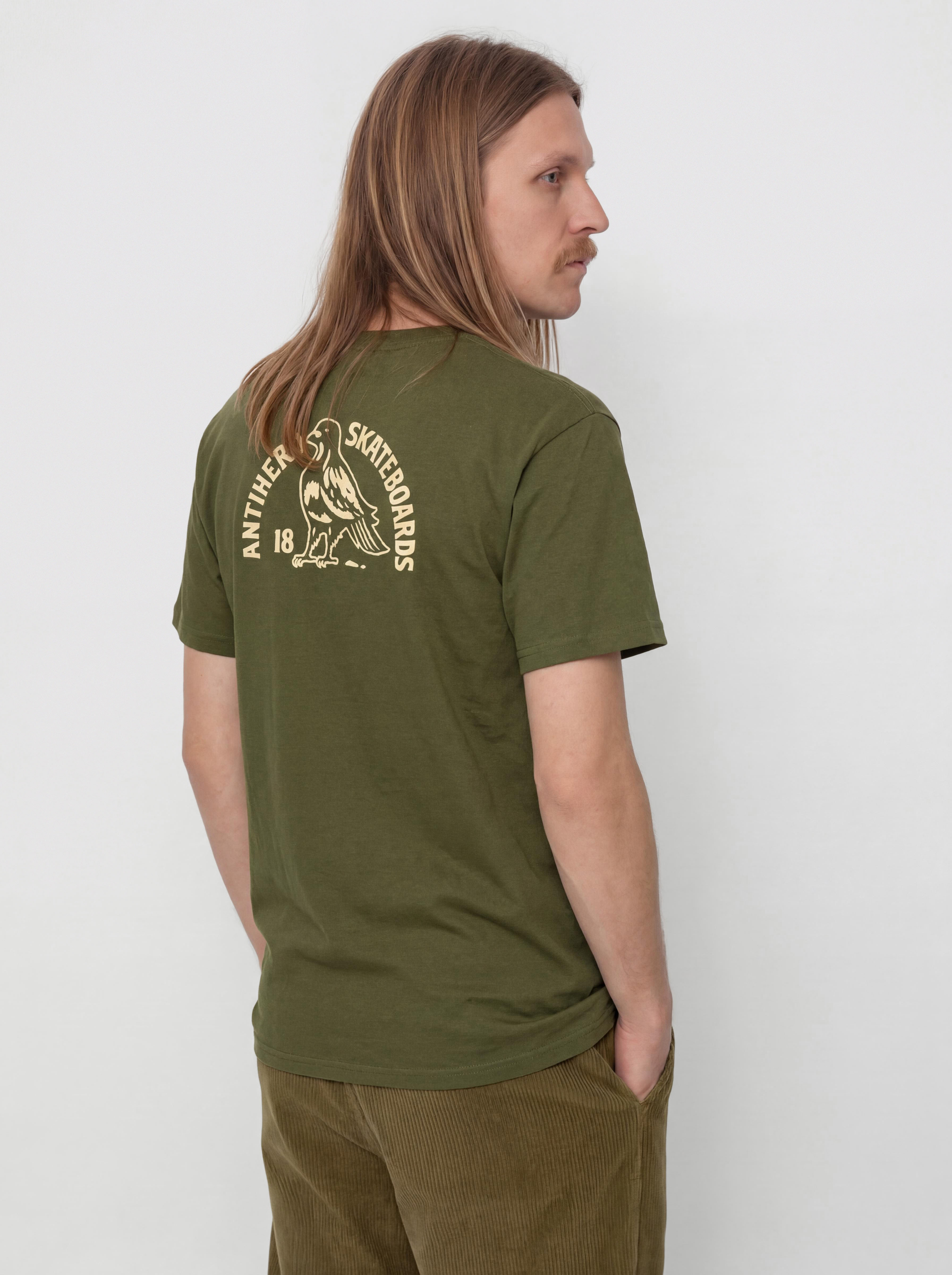 Футболка Antihero Clubhouse (olive w/cream prints)