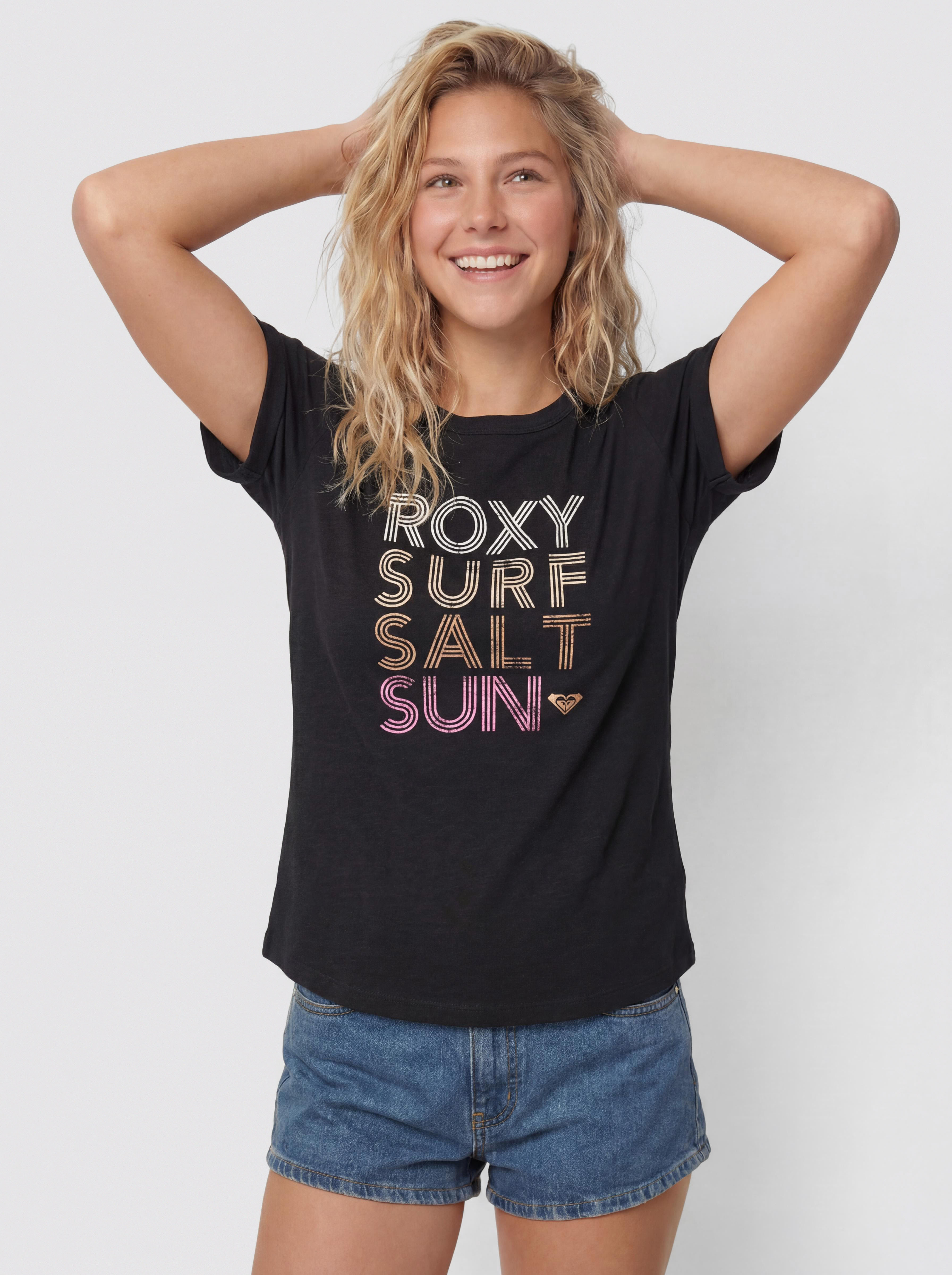 Футболка Roxy Vl Oceanwave Regular Wmn (anthracite)