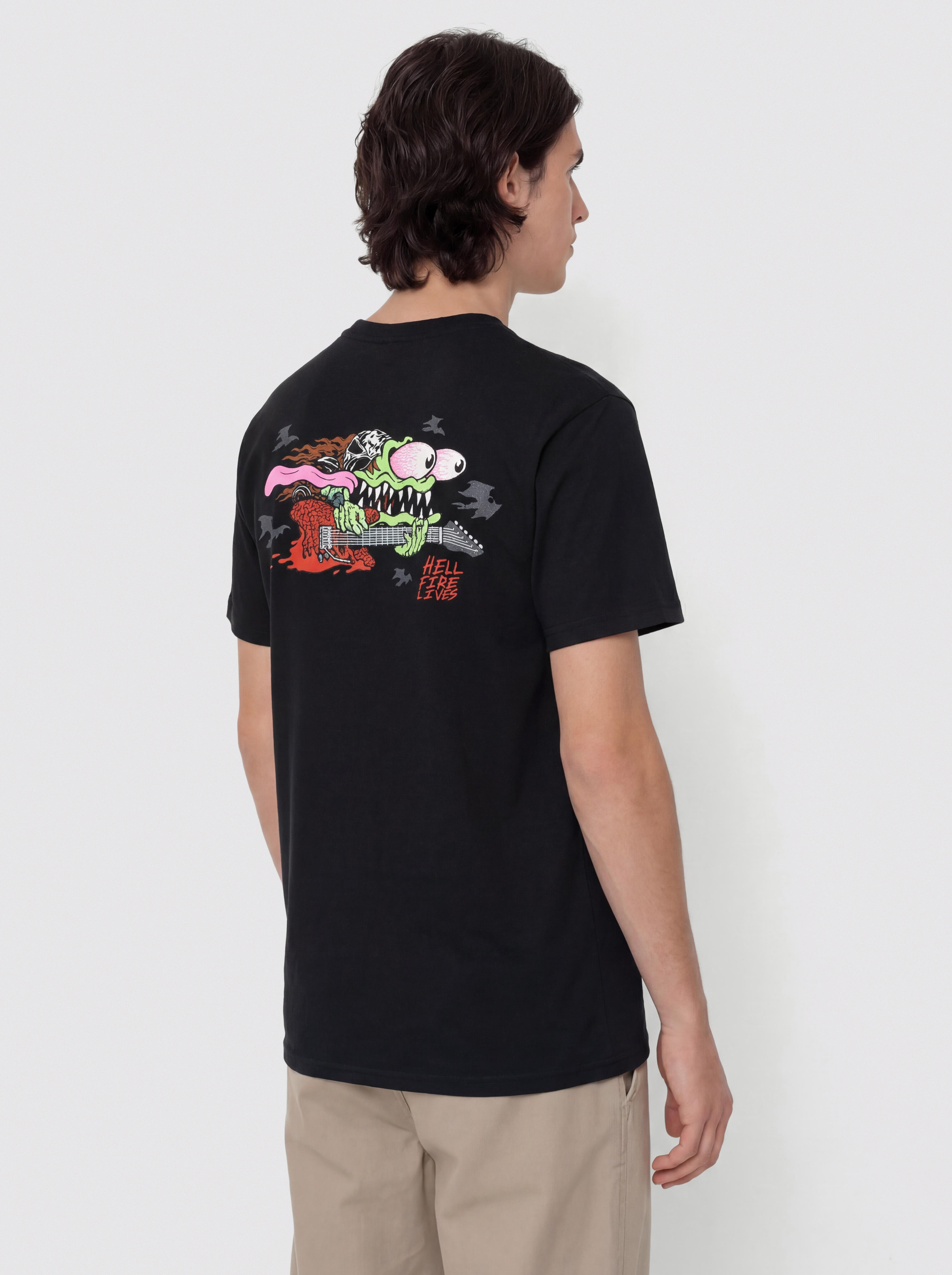Футболка Santa Cruz X Stranger Things Eddie Slasher (black)
