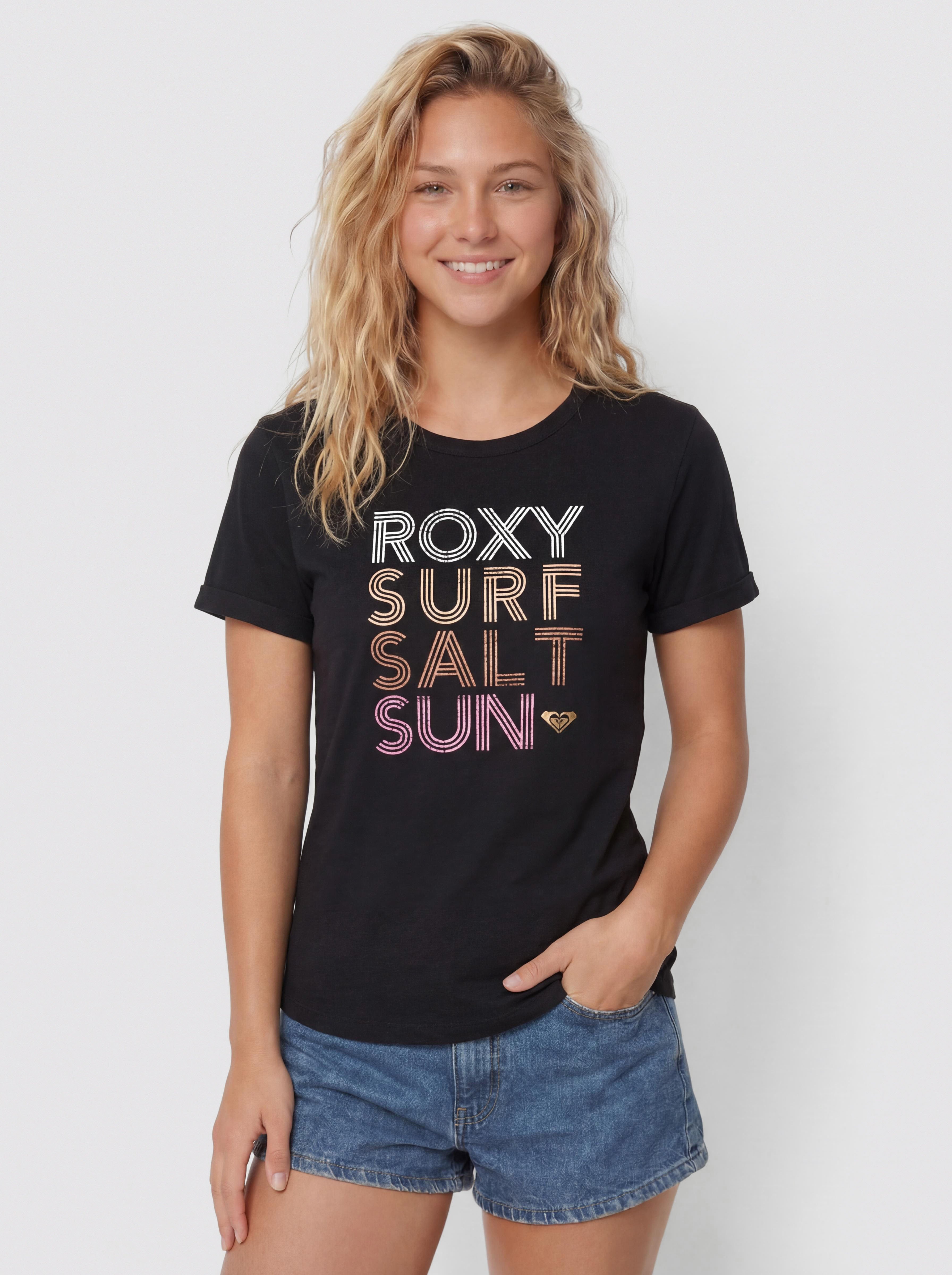 Футболка Roxy Vl Oceanwave Regular Wmn (anthracite)