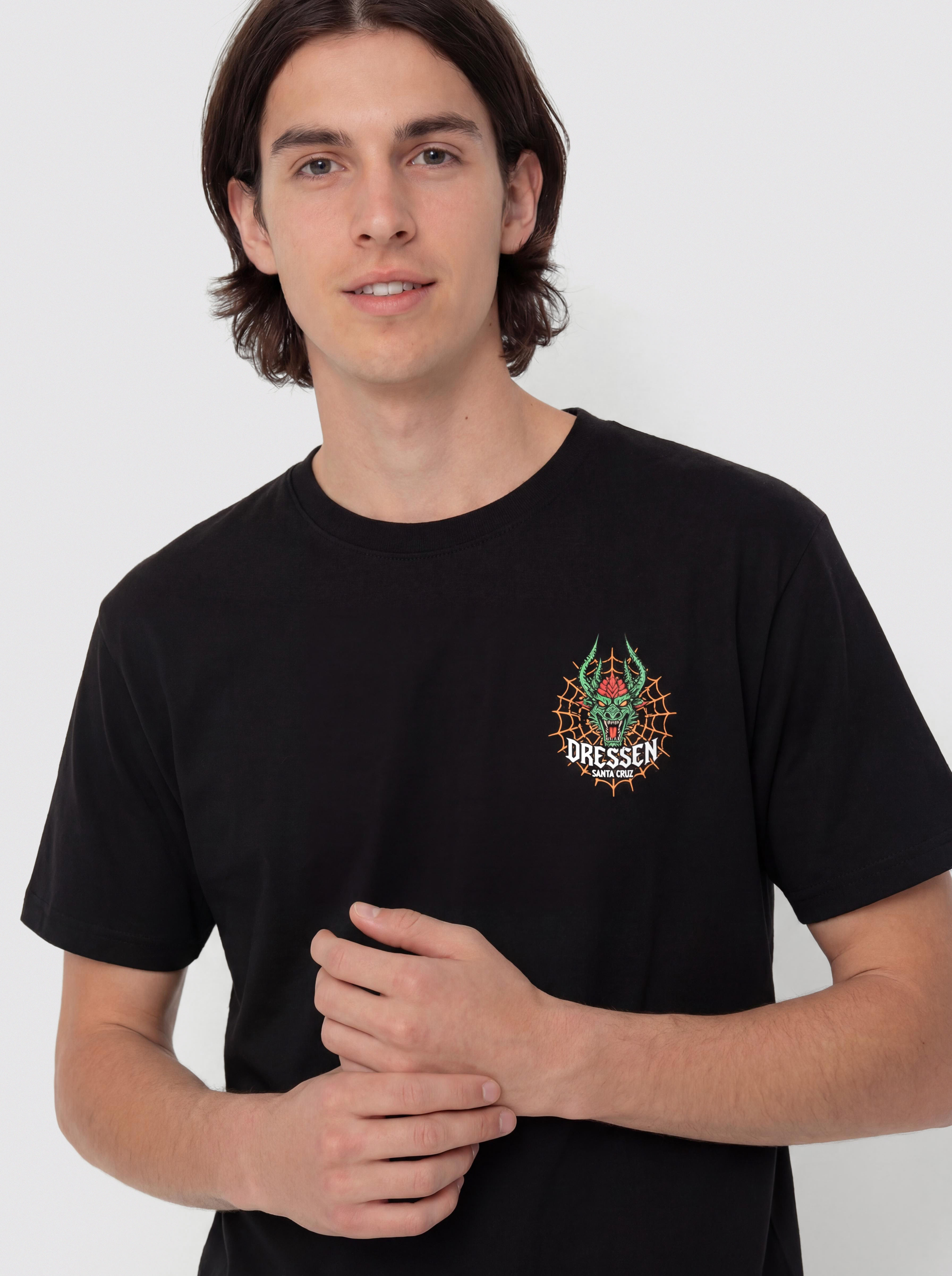 Футболка Santa Cruz Dressen Rose Cross 2 (black)