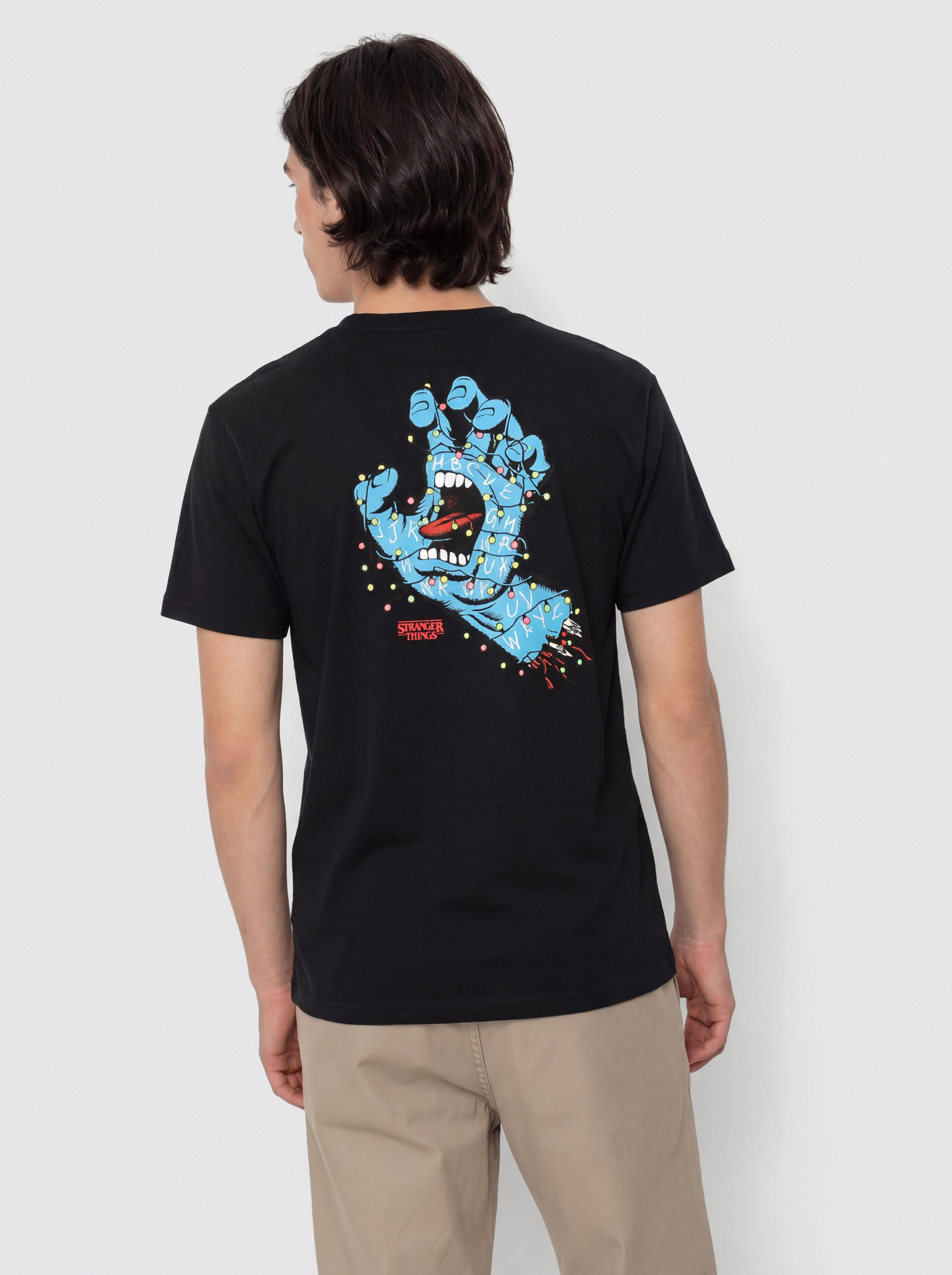 Футболка Santa Cruz X Stranger Things Screaming Lights (black)