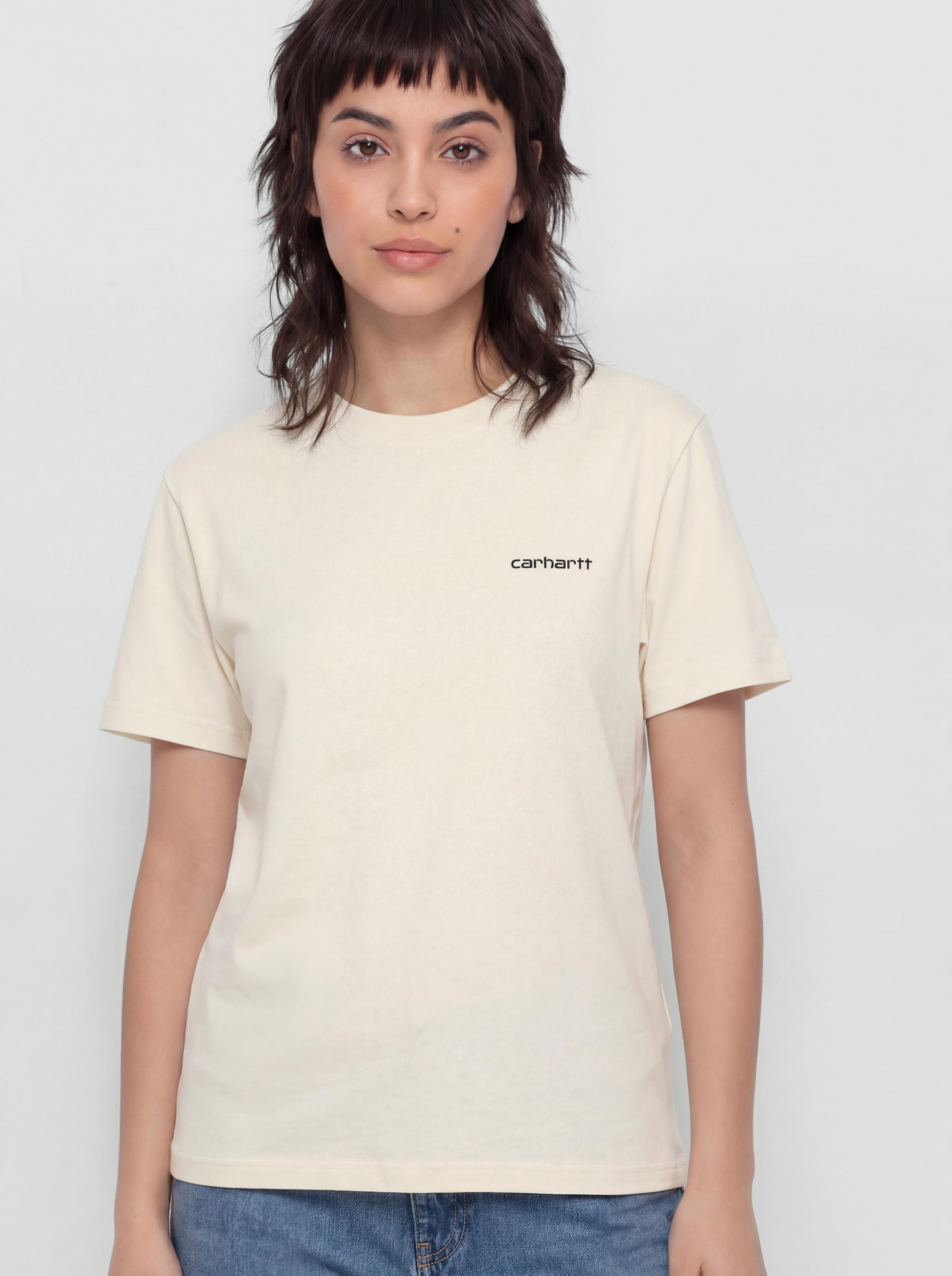Футболка Carhartt WIP Script Embroidery Wmn (cinnerus/cozy purple)