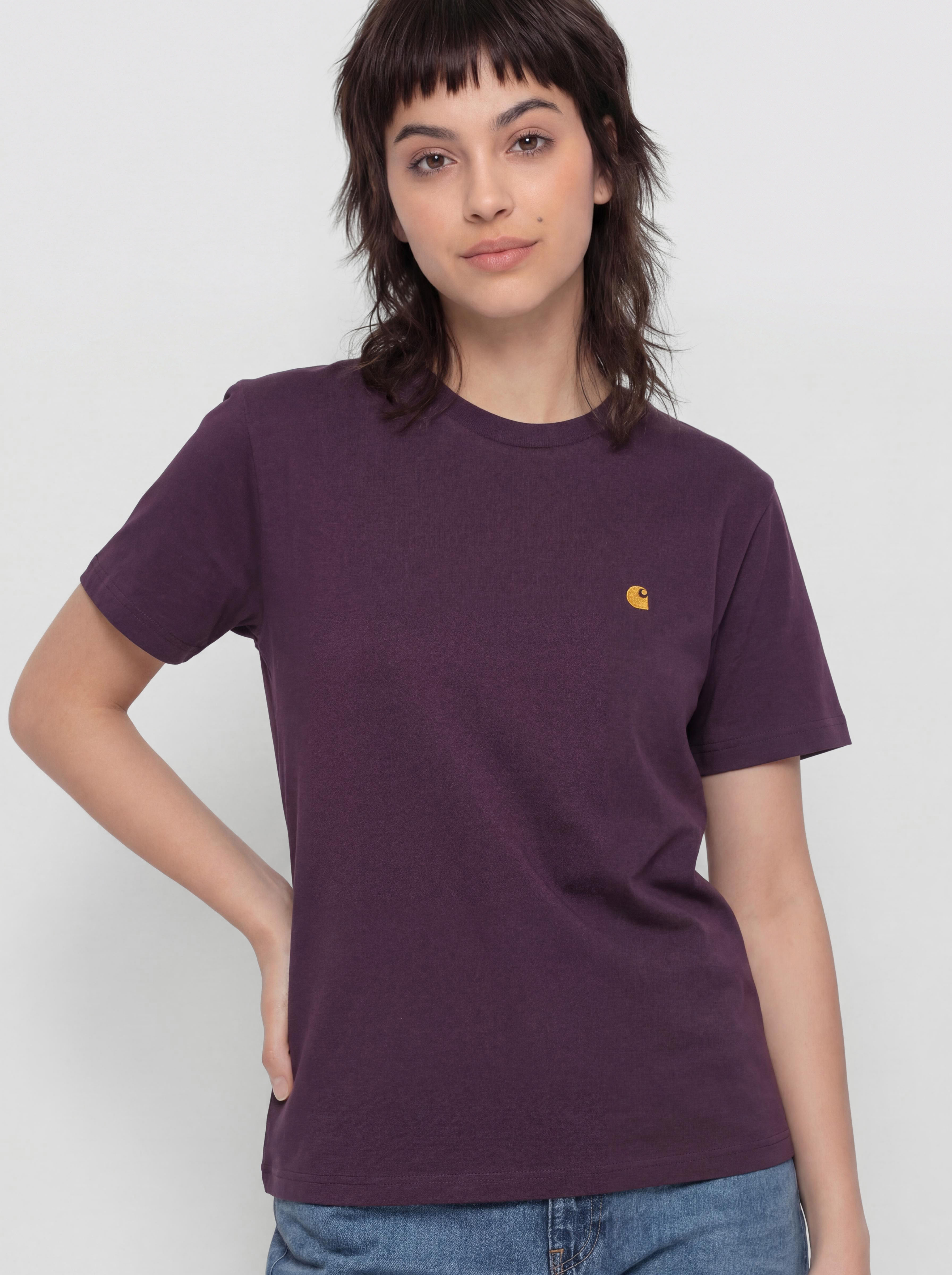 Футболка Carhartt WIP Chase Wmn (cozy purple/gold)