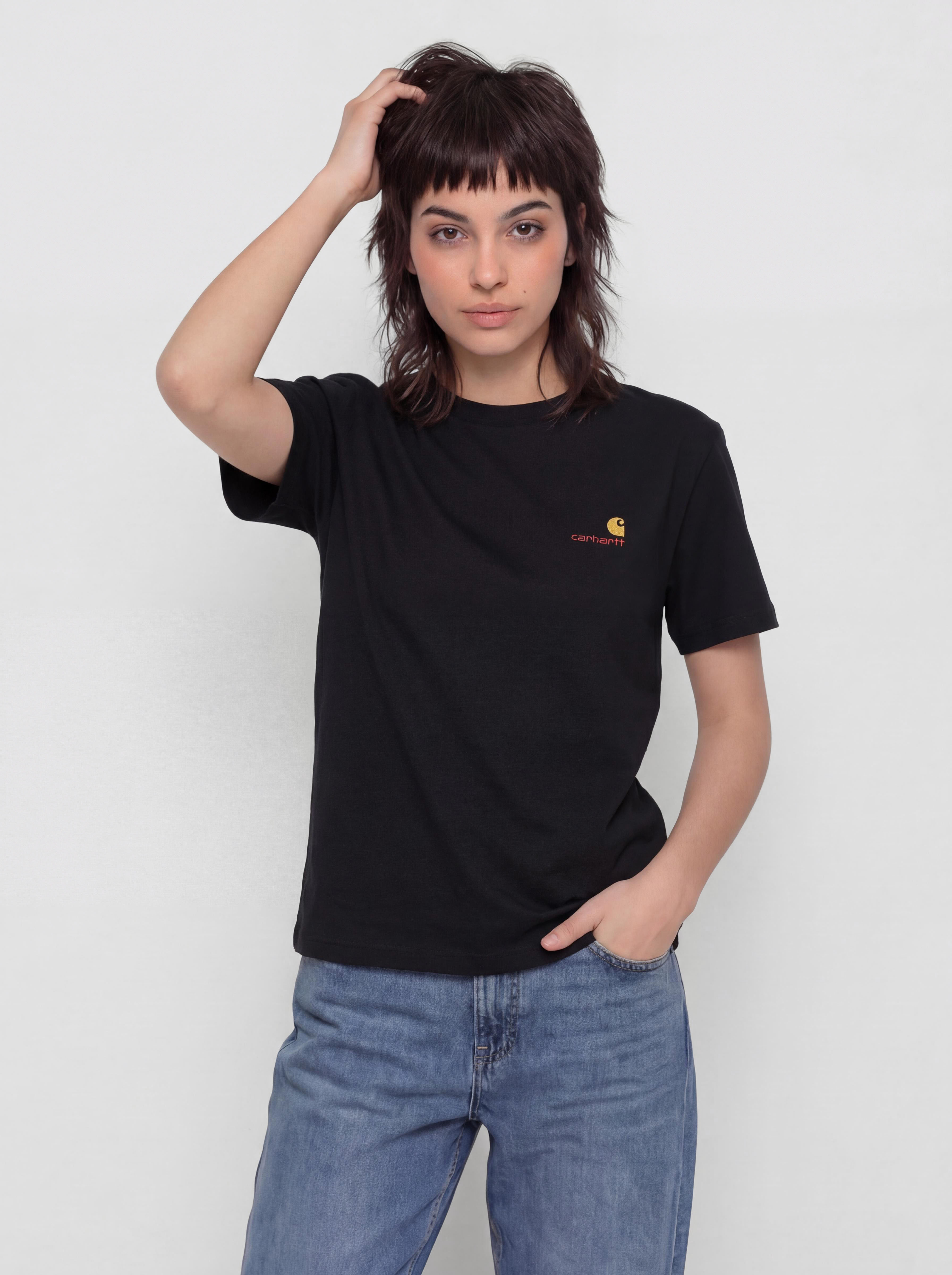 Футболка Carhartt WIP American Script Wmn (black)