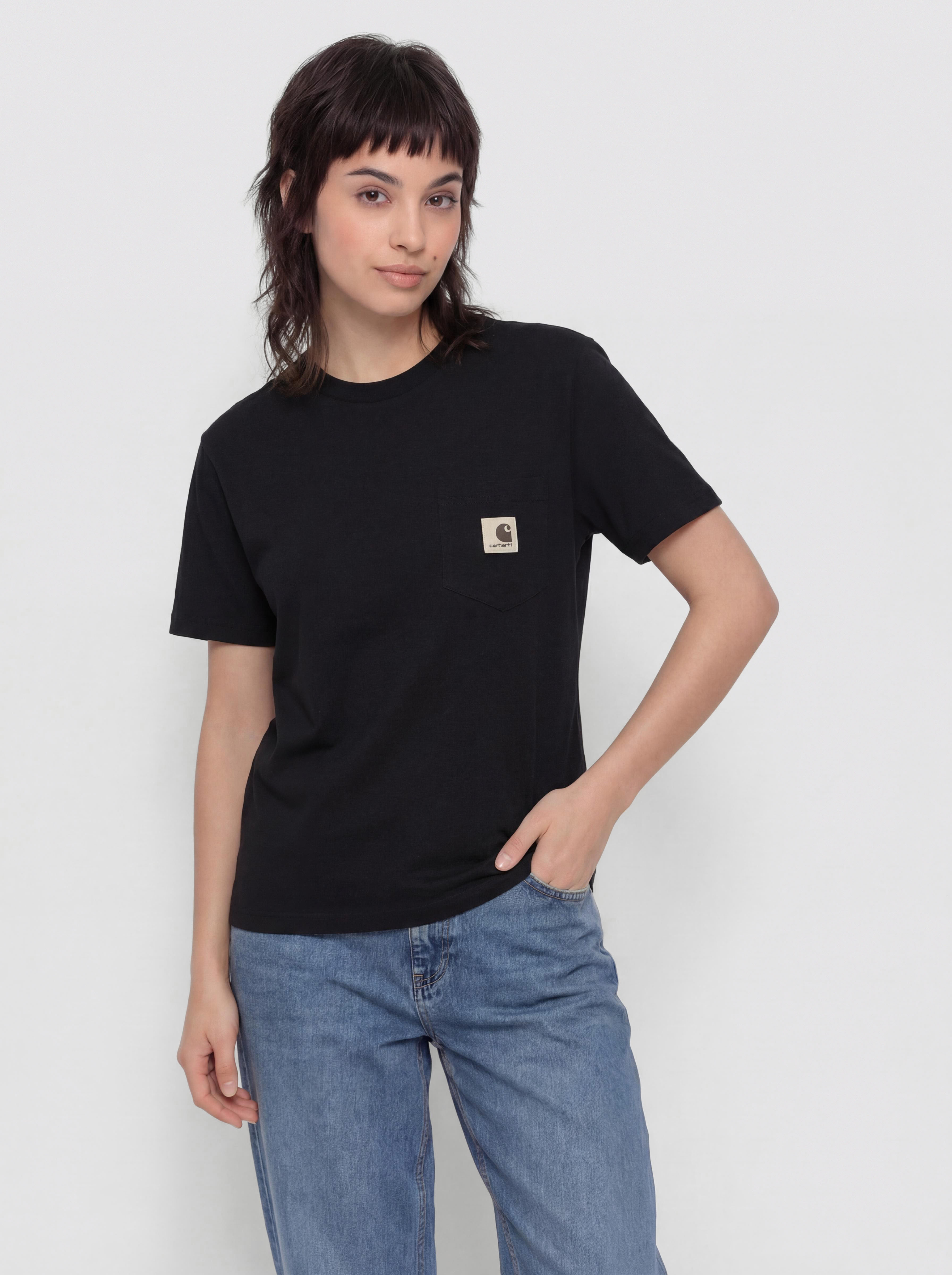 Футболка Carhartt WIP Pocket Wmn (black)