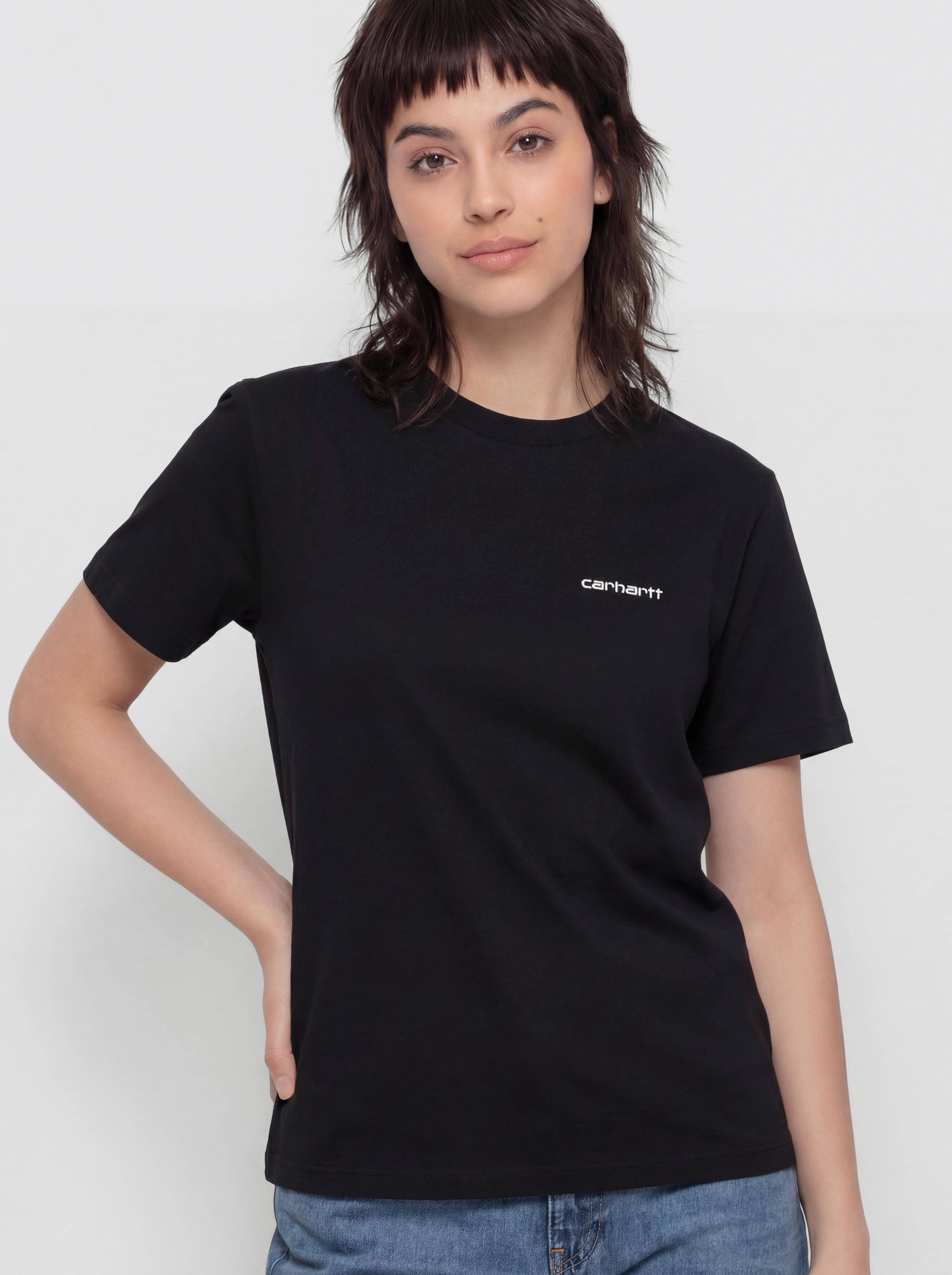 Футболка Carhartt WIP Script Embroidery Wmn (black/white)