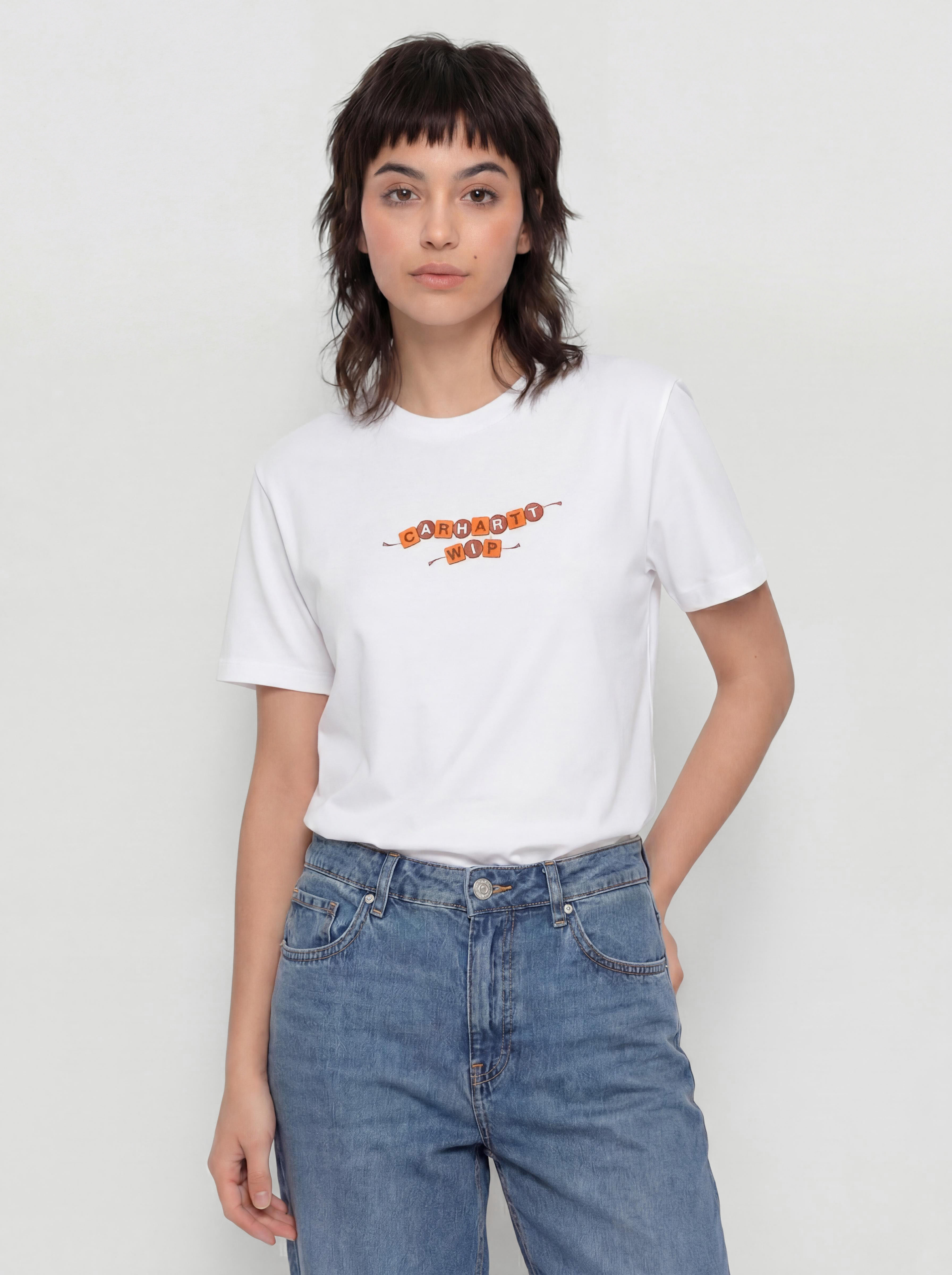 Футболка Carhartt WIP ABC Wmn (white)