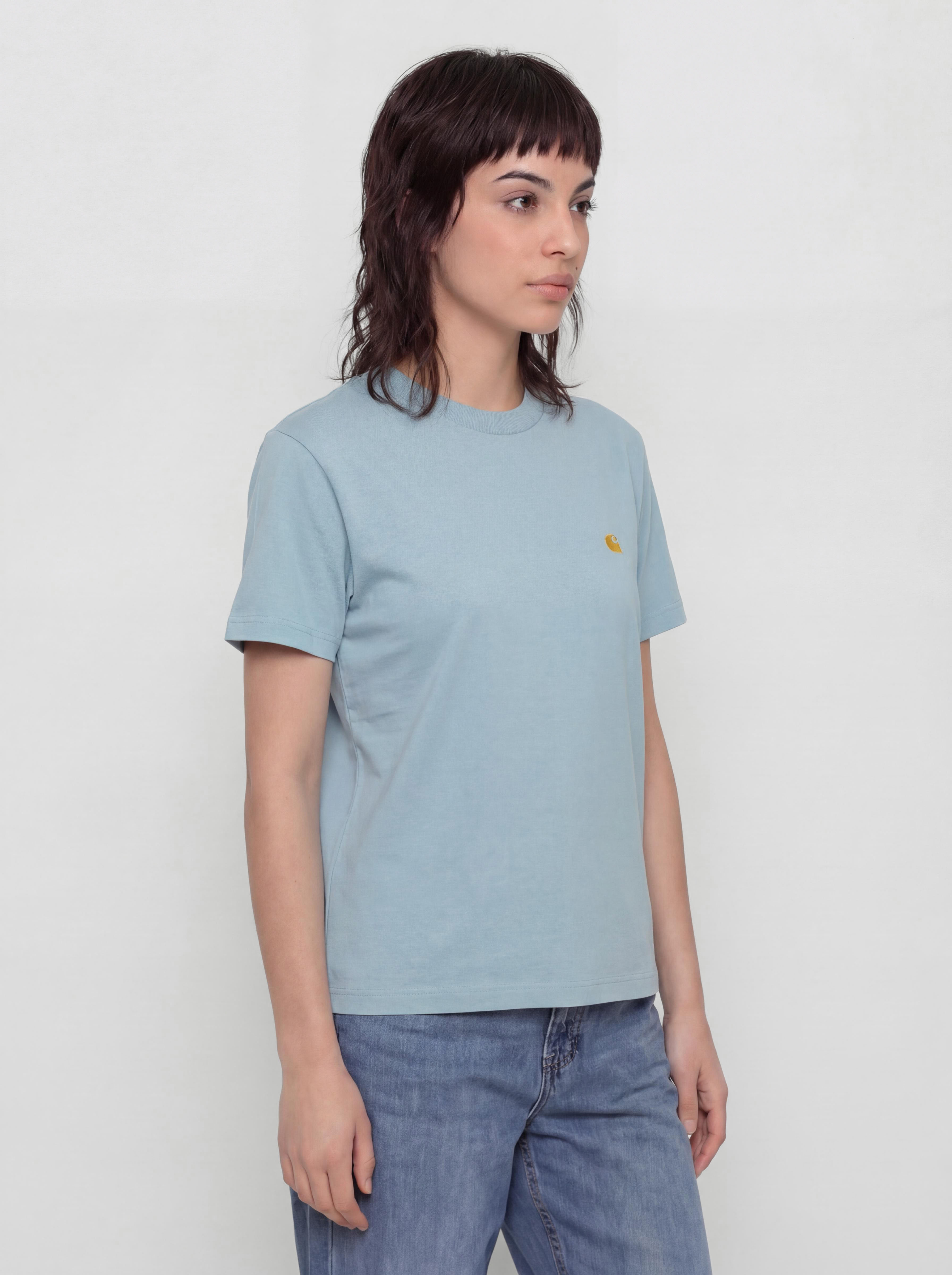 Футболка Carhartt WIP Chase Wmn (tourmaline/gold)