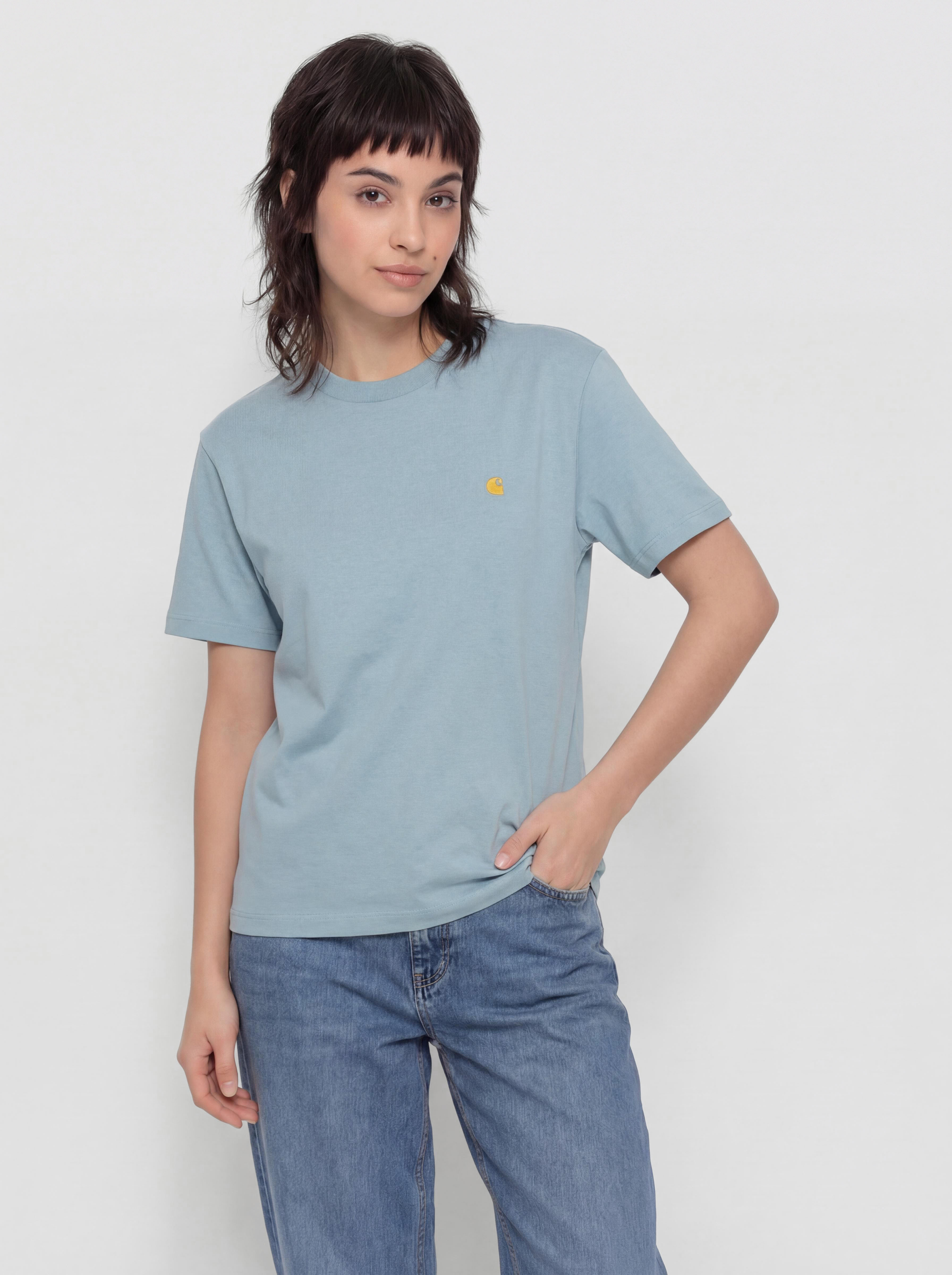 Футболка Carhartt WIP Chase Wmn (tourmaline/gold)