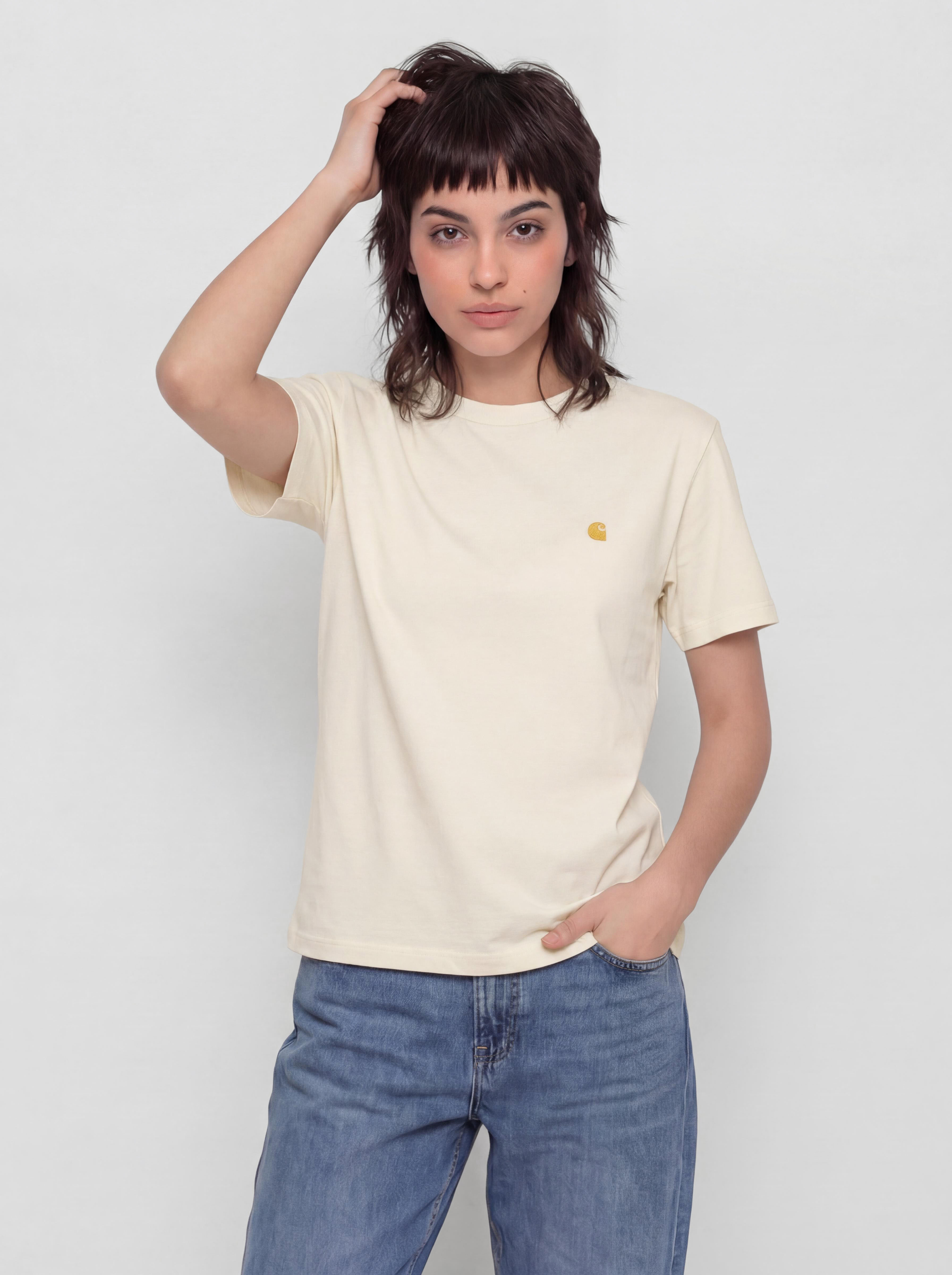 Футболка Carhartt WIP Chase Wmn (cinnerus/gold)