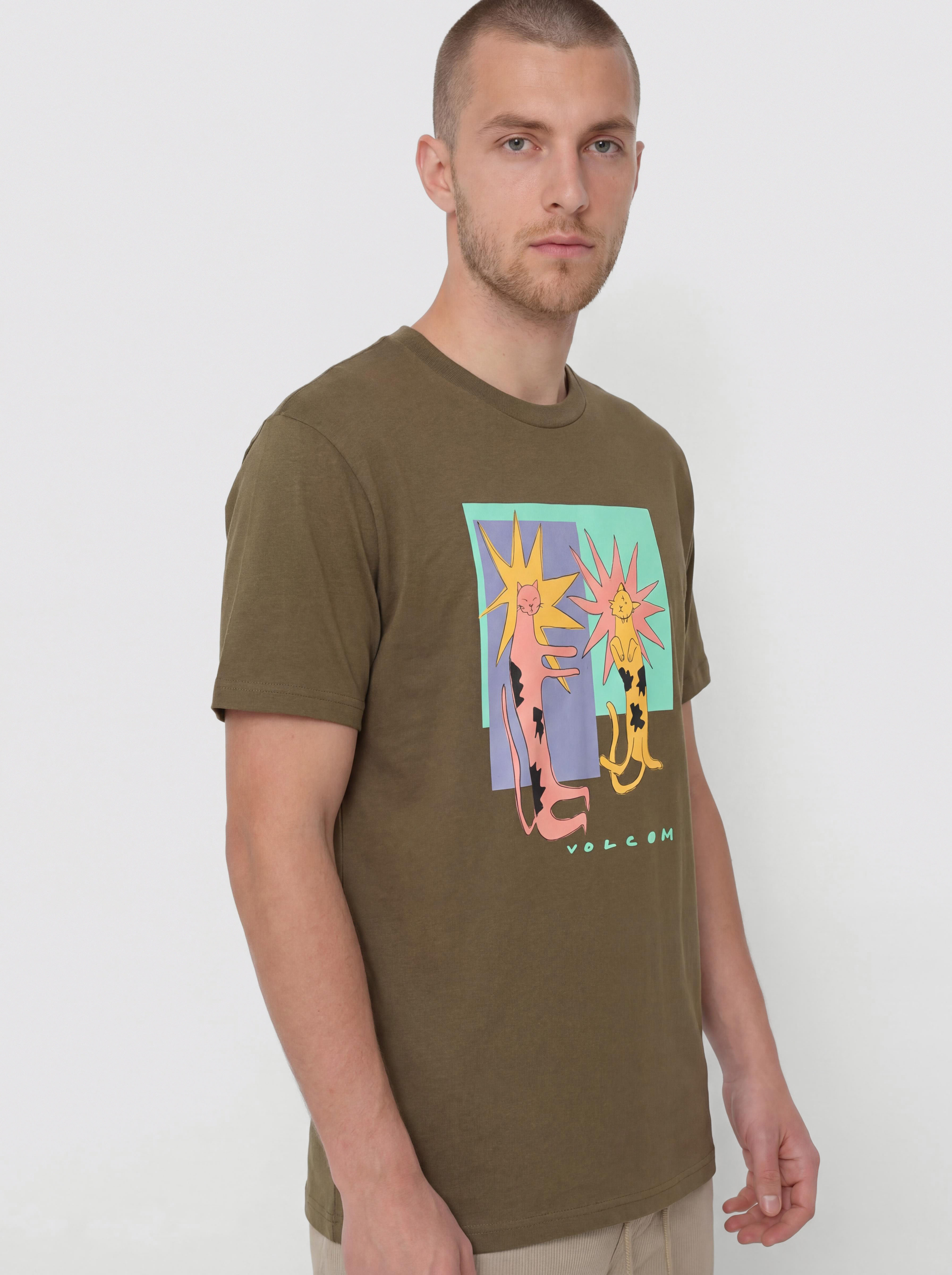 Футболка Volcom Longo Cats Bsc (sage leaf)