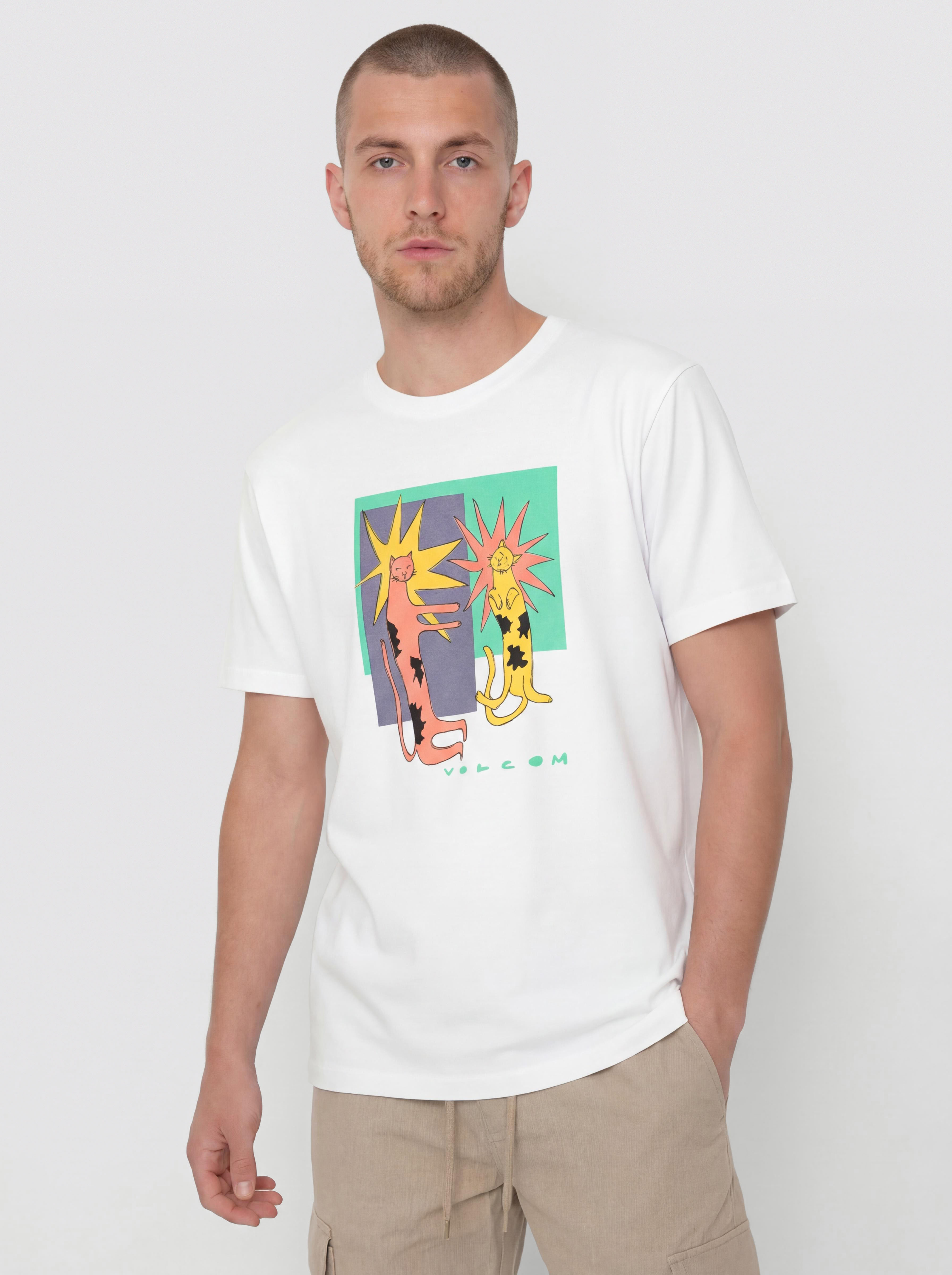 Футболка Volcom Longo Cats Bsc (white)