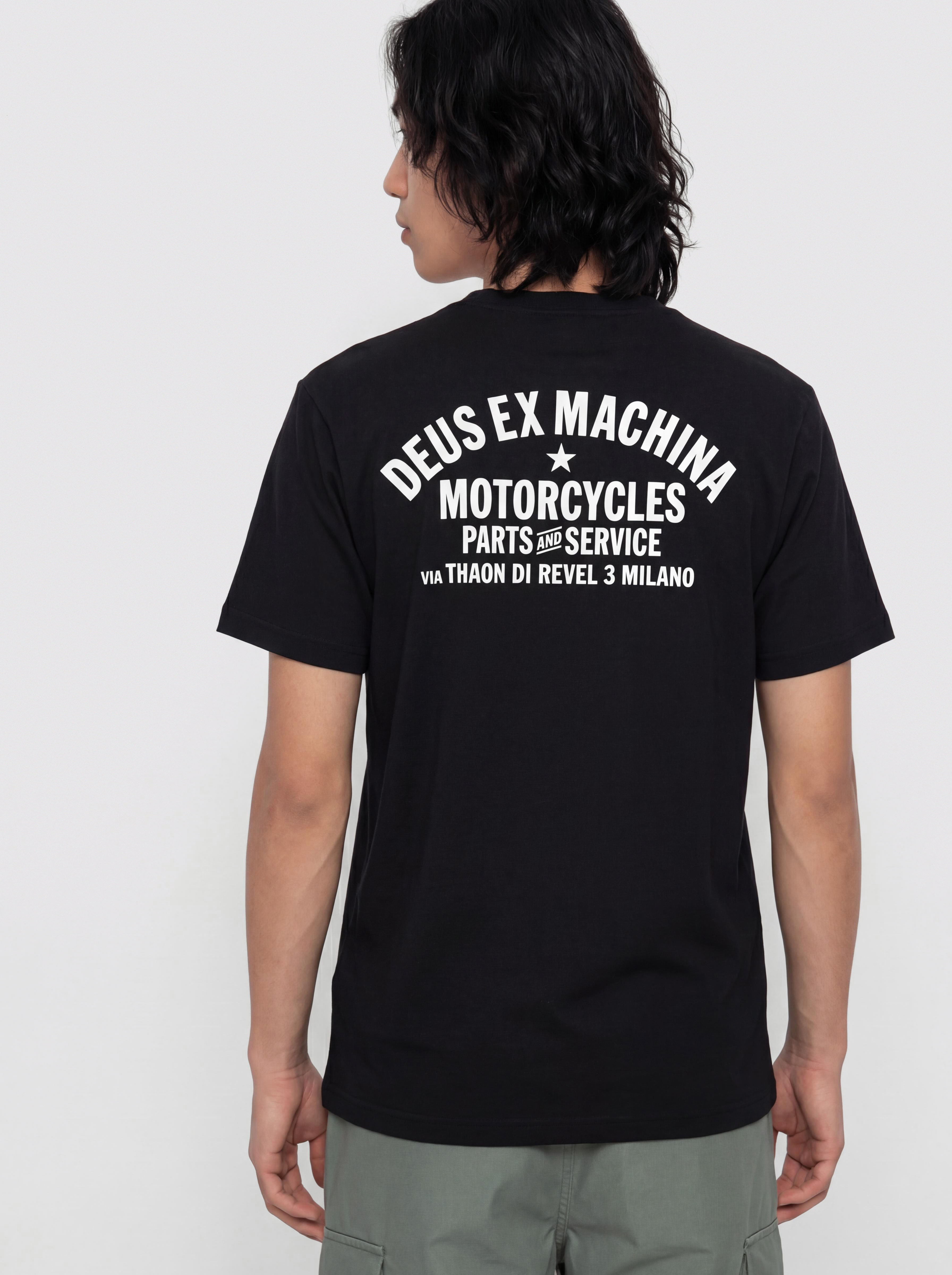 Футболка Deus Ex Machina Milano Address (black)