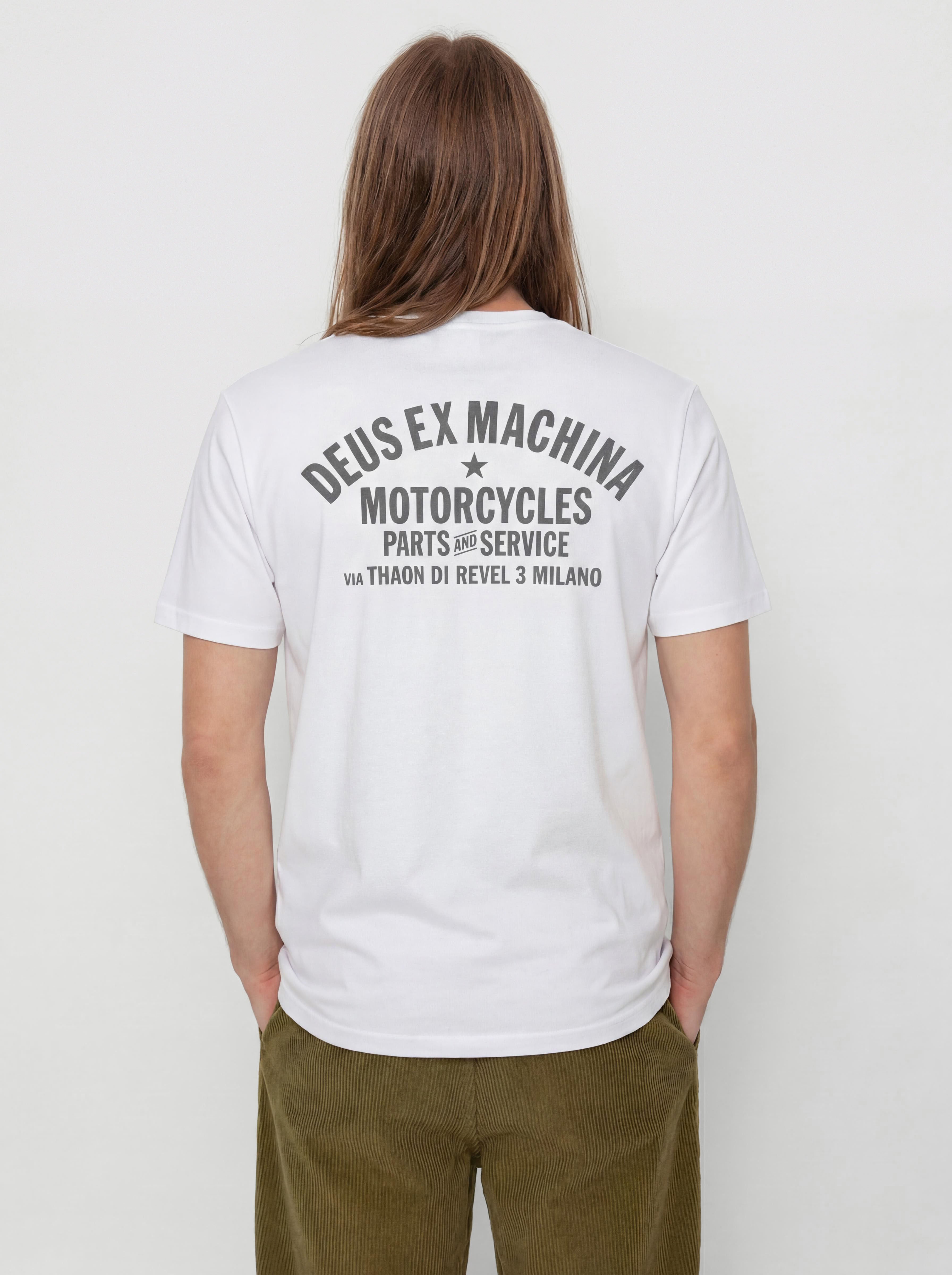 Футболка Deus Ex Machina Milano Address (white)